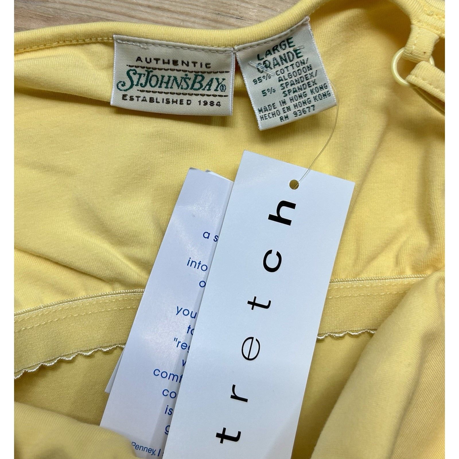St. Johns Bay St. John’s Bay Shirt Women L Yellow Tank Top Casual NWT Size L / US 10 / IT 46 - 7 Thumbnail