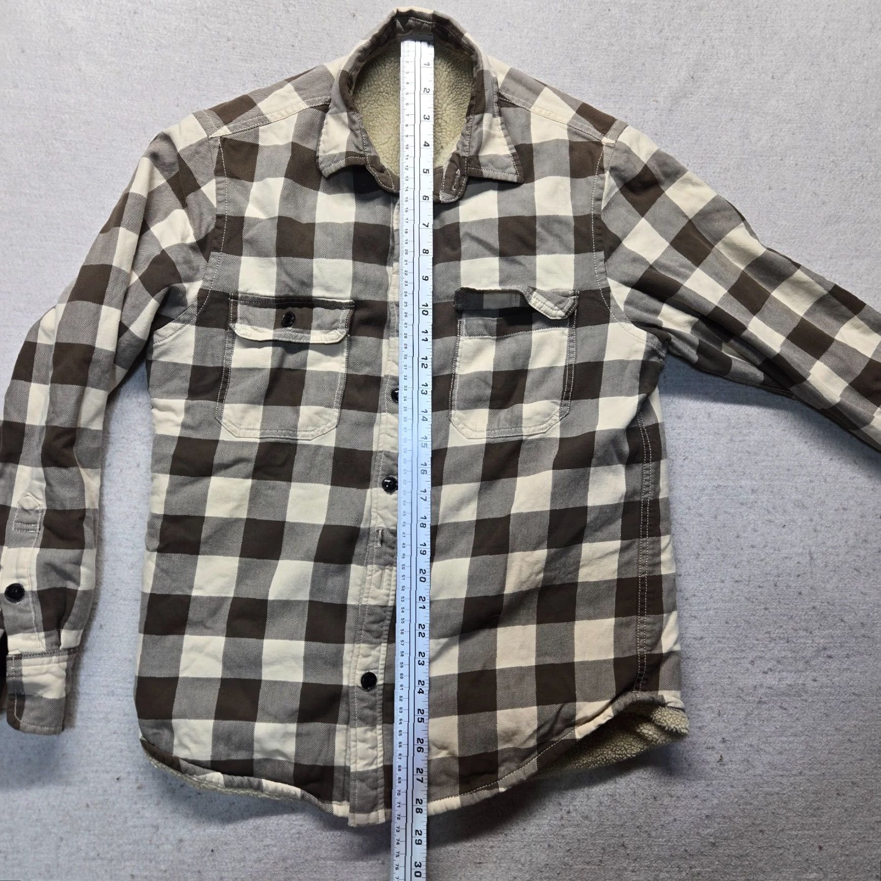 J.Crew VINTAGE J.CREW Jacket Shirt Men S Flannel Check Brown button Up Chec k Pattern 90s style Mens Size US S / EU 44-46 / 1 - 2 Thumbnail
