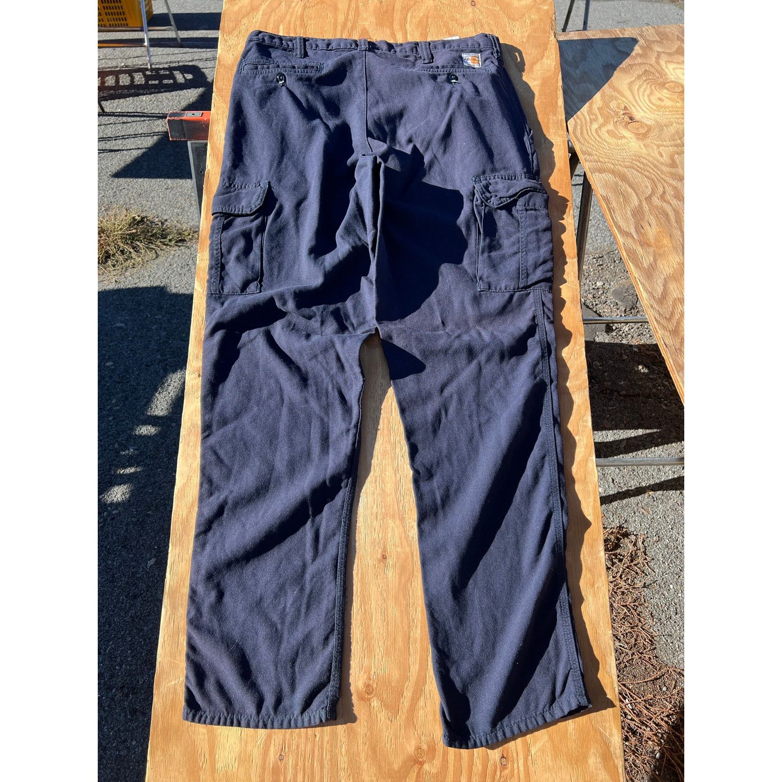 Carhartt Carhartt Flame Resistant FR Navy Blue Cargo Men's Size 36x34 Size US 36 / EU 52 - 2 Thumbnail