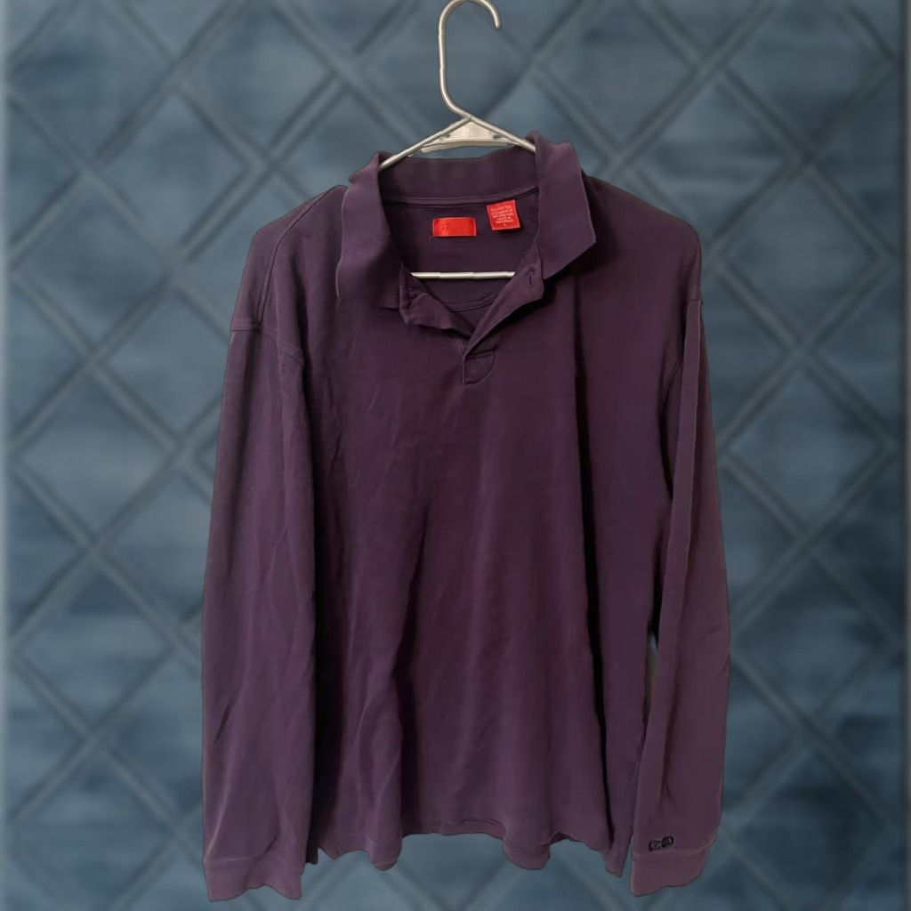 Izod IZOD GOLF Polo Shirt Mens Large Purple Vintage Long Sleeve Size US L / EU 52-54 / 3 - 1 Thumbnail