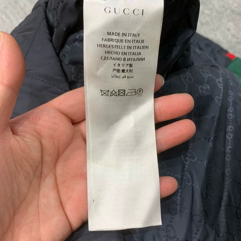 Gucci GucciThe inside is full of red and green striped cotton coa Size XS / US 0-2 / IT 36-38 - 7 Thumbnail