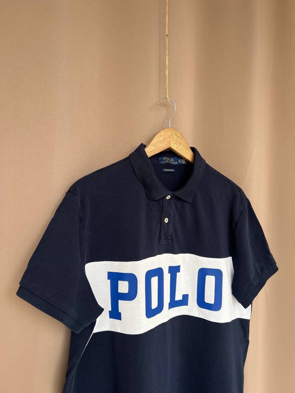 Polo Ralph Lauren Polo Ralph Lauren Spellout Big Logo Polo Shirt Mens XL Slim Size US XL / EU 56 / 4 - 3 Thumbnail