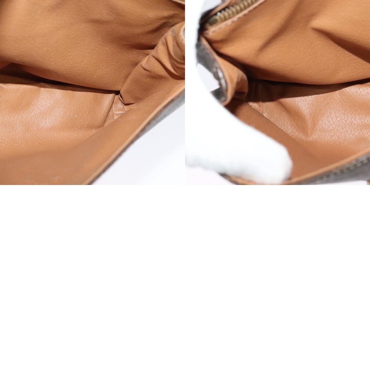 Celine CELINE Macadam Canvas Shoulder Bag Pvc Leather Brown Gold Size ONE SIZE - 12 Thumbnail