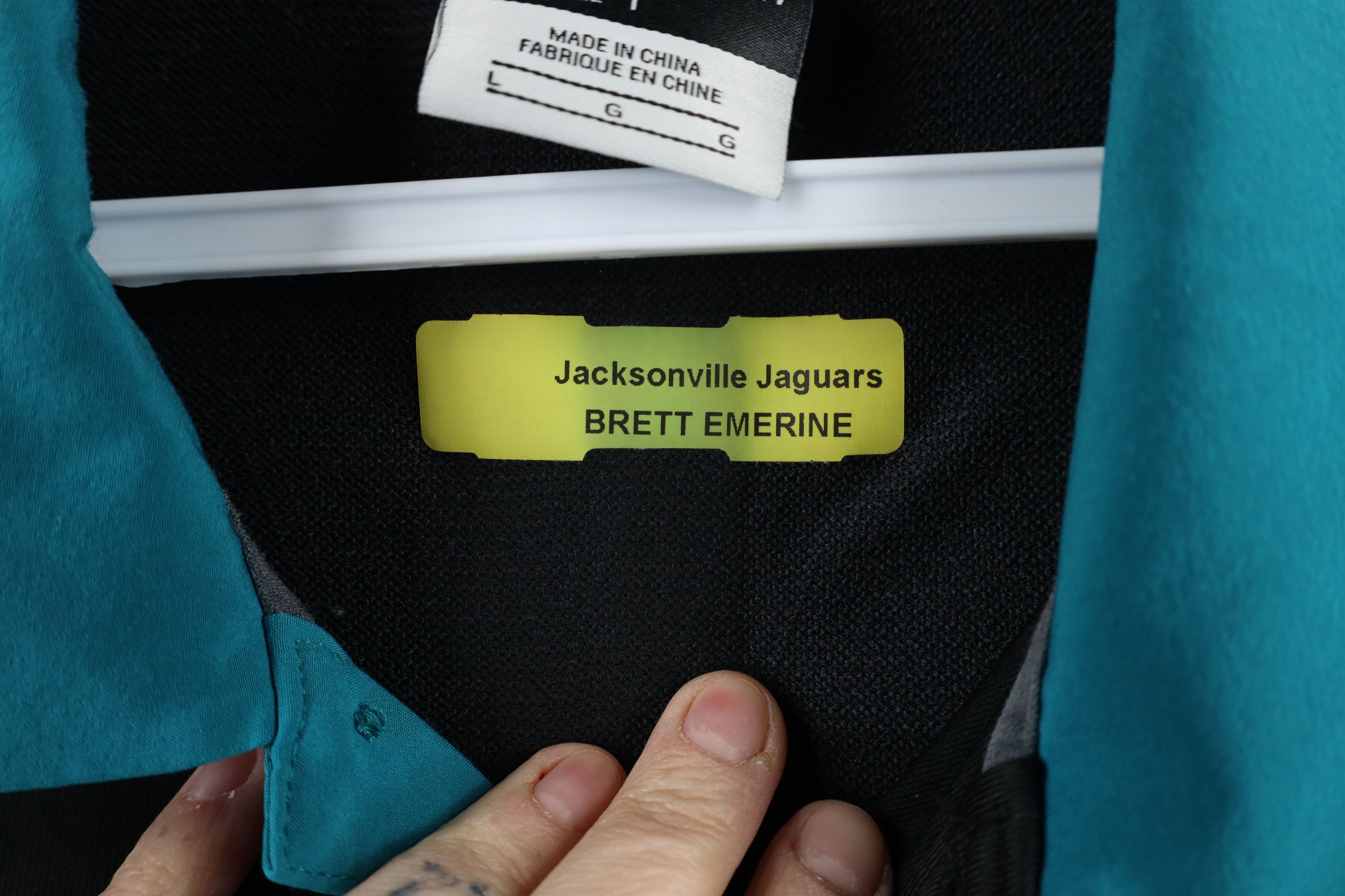 Nike × Vintage Nike On Field Jacksonville Jaguars Football Polo Shirt Size US L / EU 52-54 / 3 - 10 Thumbnail