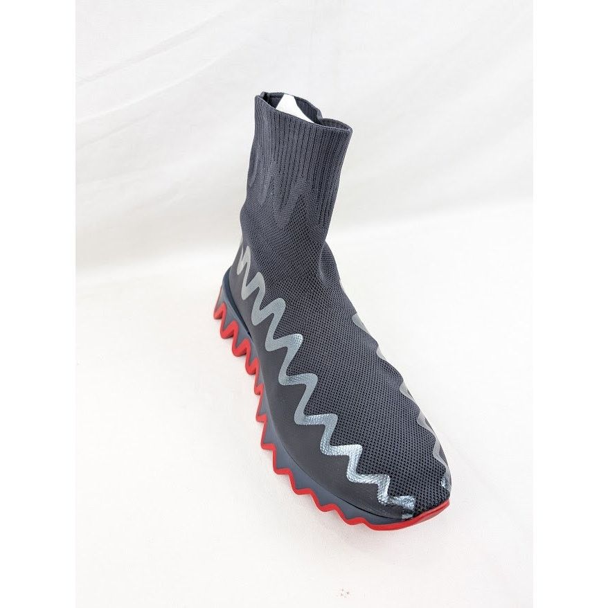 Christian Louboutin o1rshd1 Sharky Sock Pull-On Sneakers in Version Rock Size US 12 / EU 45 - 6 Thumbnail