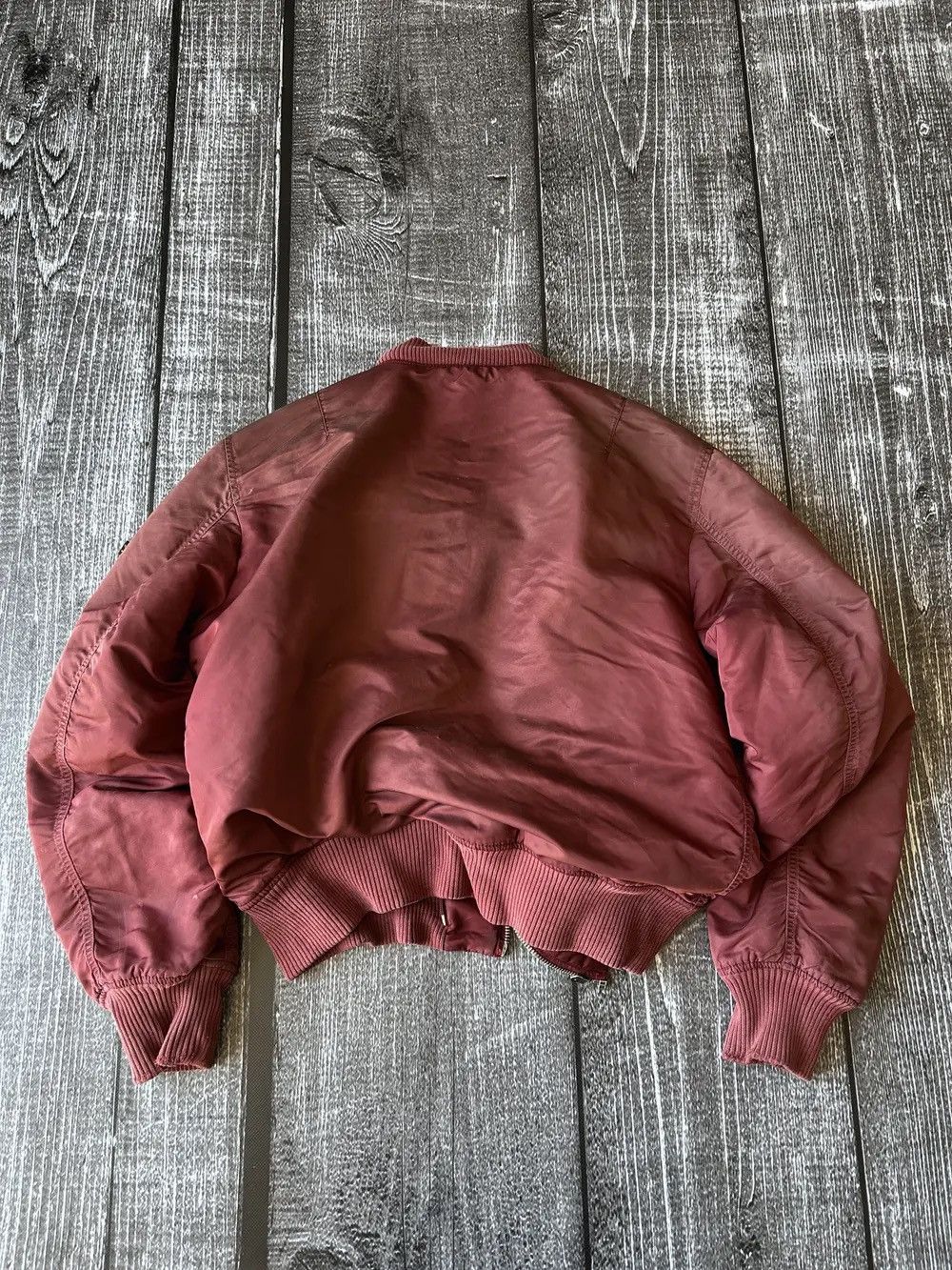 Alpha Industries × Hysteric Glamour VTG RAF SIMONS STYLE WASHED ALPHA INDUSTRIES BOMBER JACKET Size US L / EU 52-54 / 3 - 5 Thumbnail