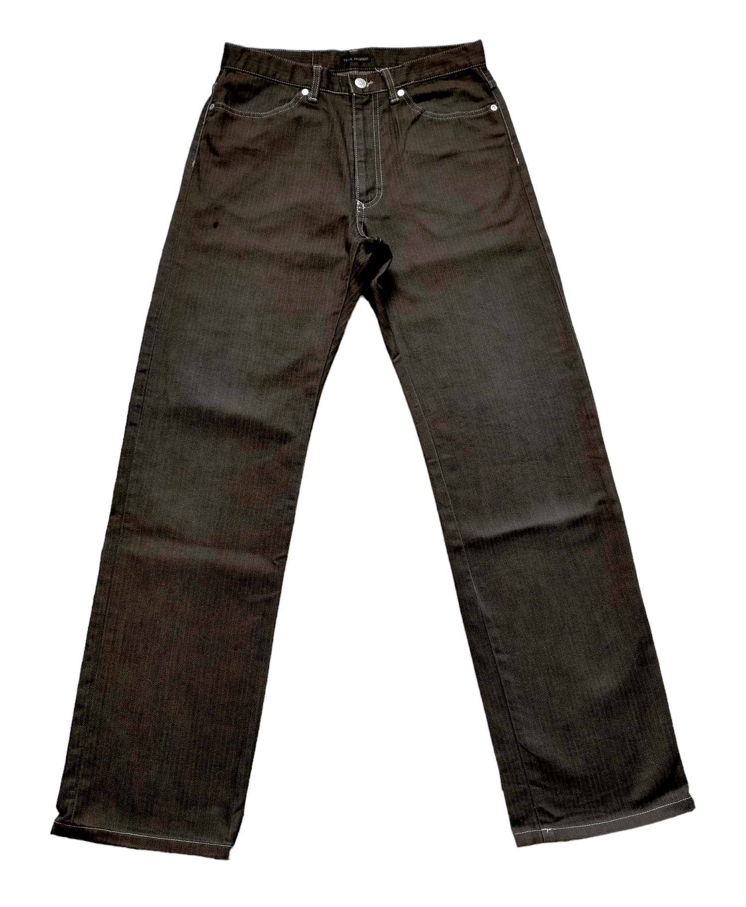 Issey Miyake × Japanese Brand Tete Homme Issey Miyake Stripe Jeans Size US 28 / EU 44 - 2 Thumbnail
