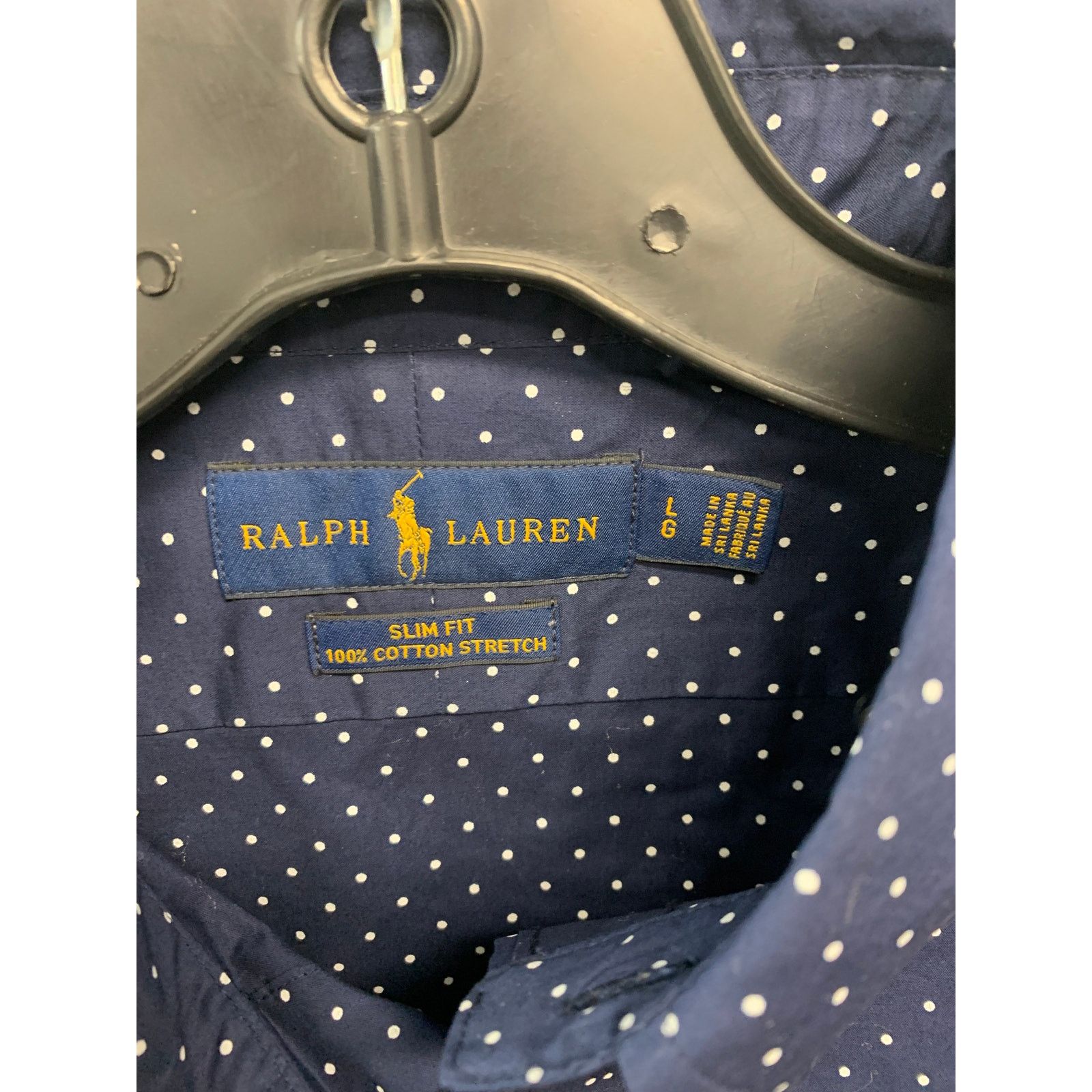 Polo Ralph Lauren Blue Multi Button Up Size Large NEW