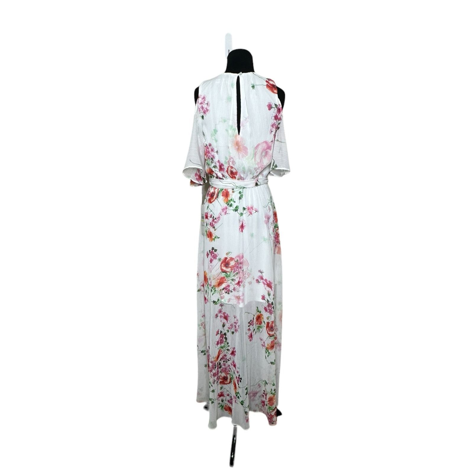 Calvin Klein Calvin Klein floral print cold shoulder maxi dress size 4 Size S / US 4 / IT 40 - 2 Thumbnail