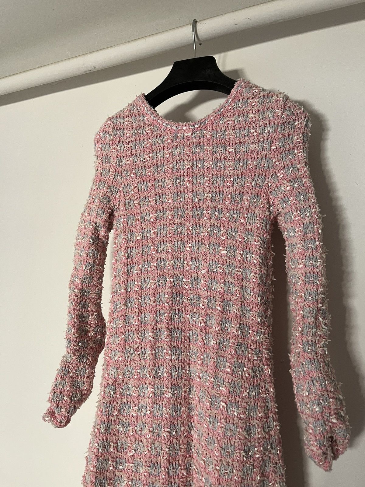 Balenciaga Fall 22 Lost Tape Tweed Maxi Dress Size XS / US 0-2 / IT 36-38 - 3 Thumbnail