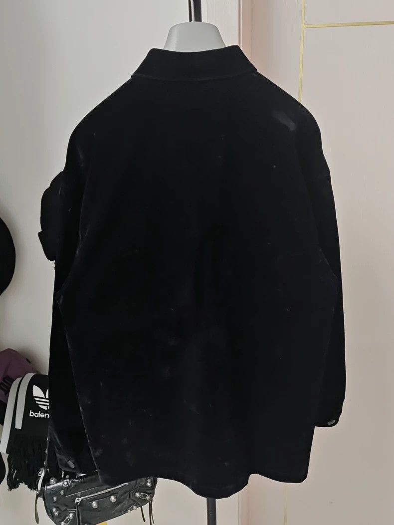 Prada PRADA23ss Velvet Suede Metal Triangle Long Sleeve 2503-Next Size US M / EU 48-50 / 2 - 2 Thumbnail