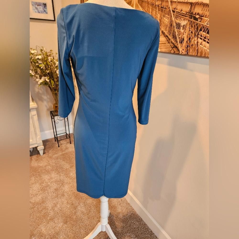 Designer Ronnie Nicole Ruched Dress -Size 6 #243 Size M / US 6-8 / IT 42-44 - 3 Thumbnail