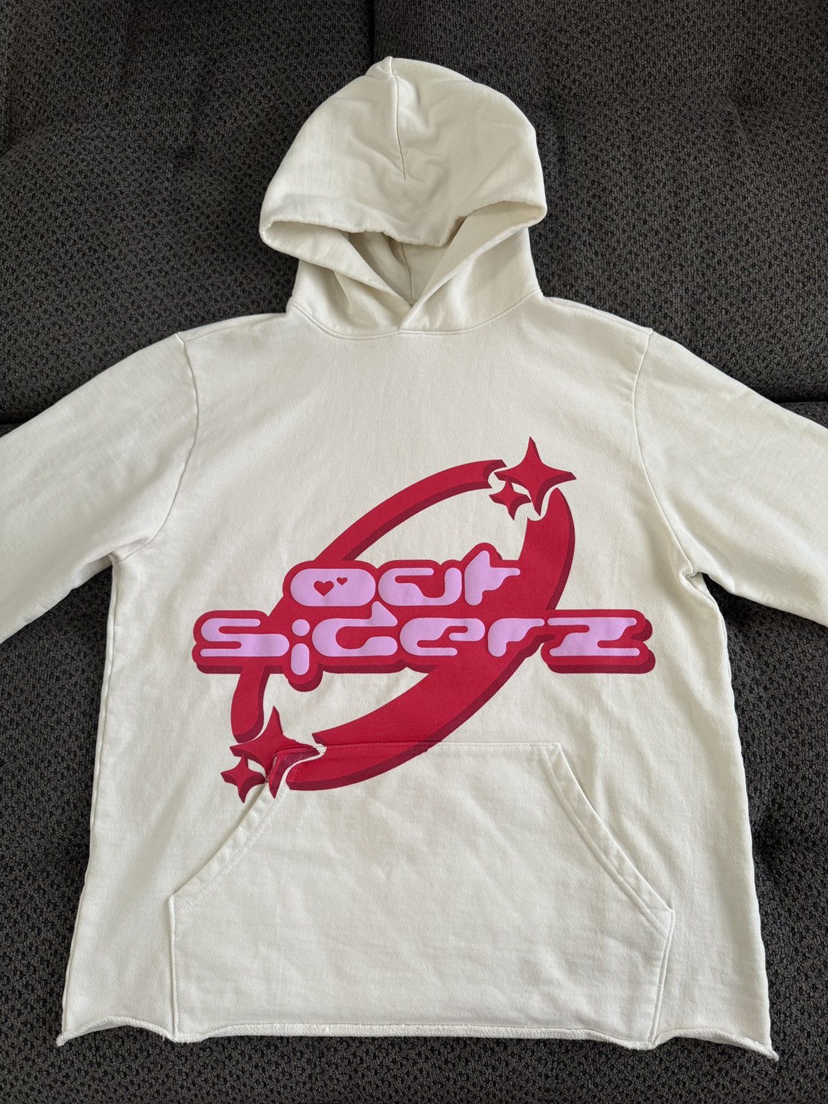 Other Life Of An Outsider Outsiderz Cropped Hoodie in Cream Large Size US L / EU 52-54 / 3 - 3 Thumbnail
