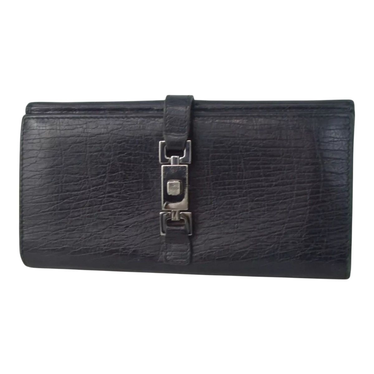 Gucci GUCCI Jackie Piston Clasp Closure Italian Leather Wallet Size ONE SIZE - 1 Thumbnail