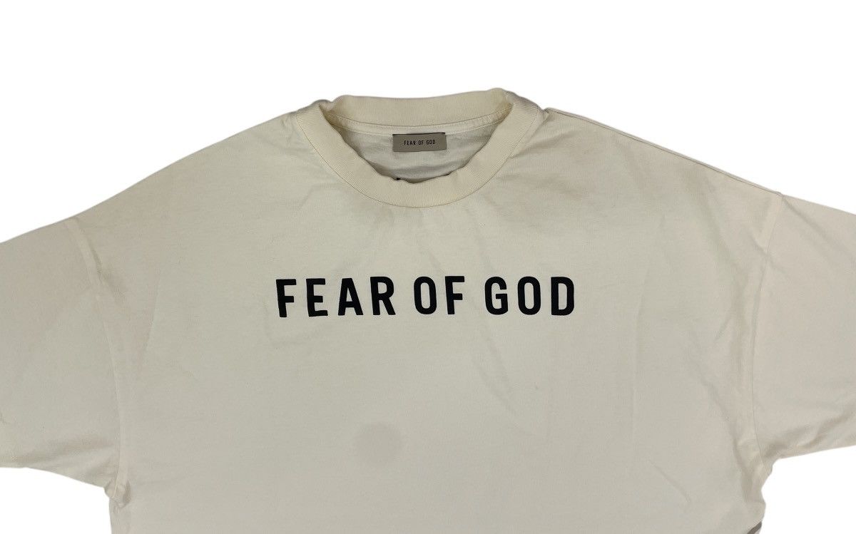Designer × Fear of God Fear Of God logo black print oversize short sleeve tee Size US S / EU 44-46 / 1 - 4 Thumbnail