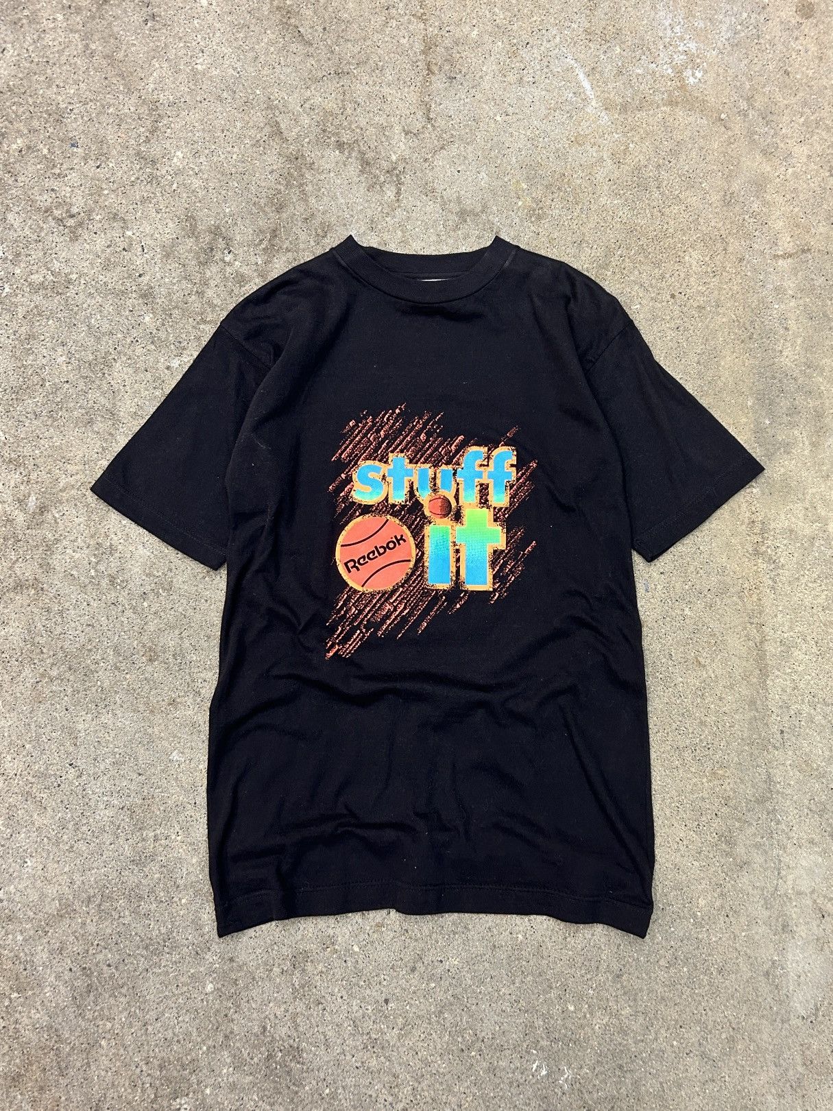 Reebok × Vintage 90s Vintage Reebok Stuff It Tee Medium Shaq Size US M / EU 48-50 / 2 - 1 Thumbnail