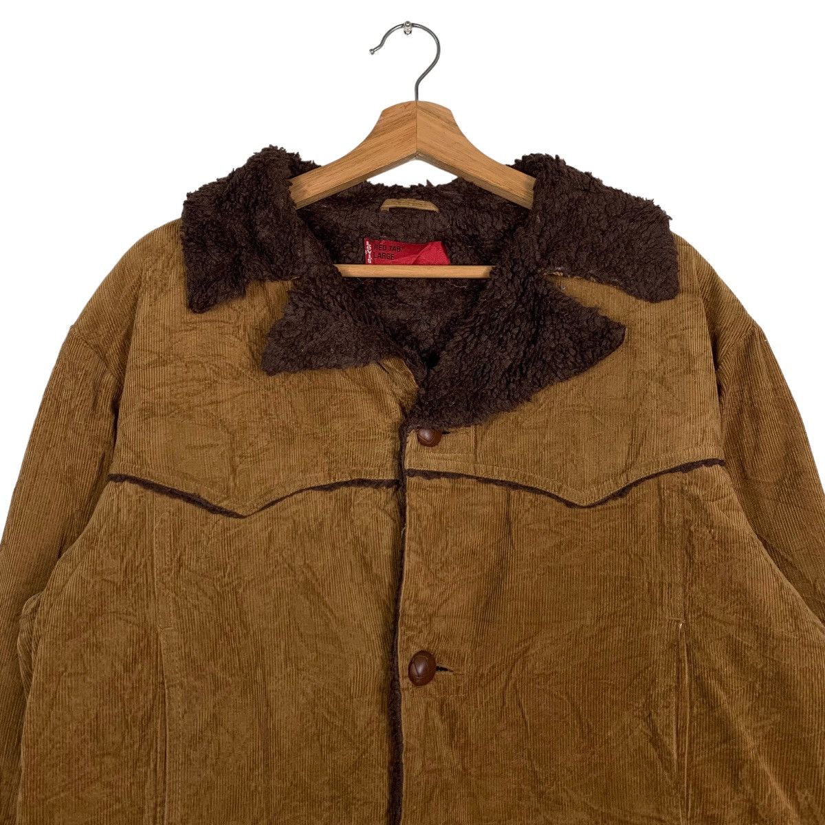 Levi's LEVIS Red Tab Sherpa Lined Corduroy Jacket #0022-C2 Size US L / EU 52-54 / 3 - 3 Thumbnail