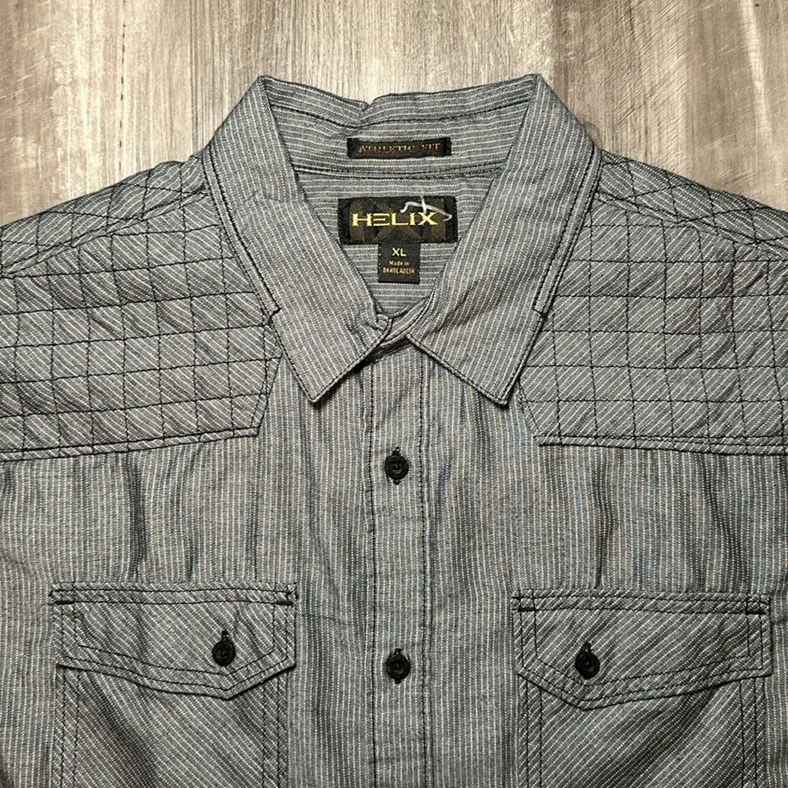 Helix Helix Athletic Fit Long Sleeve Button Down - XL Size US XL / EU 56 / 4 - 6 Thumbnail