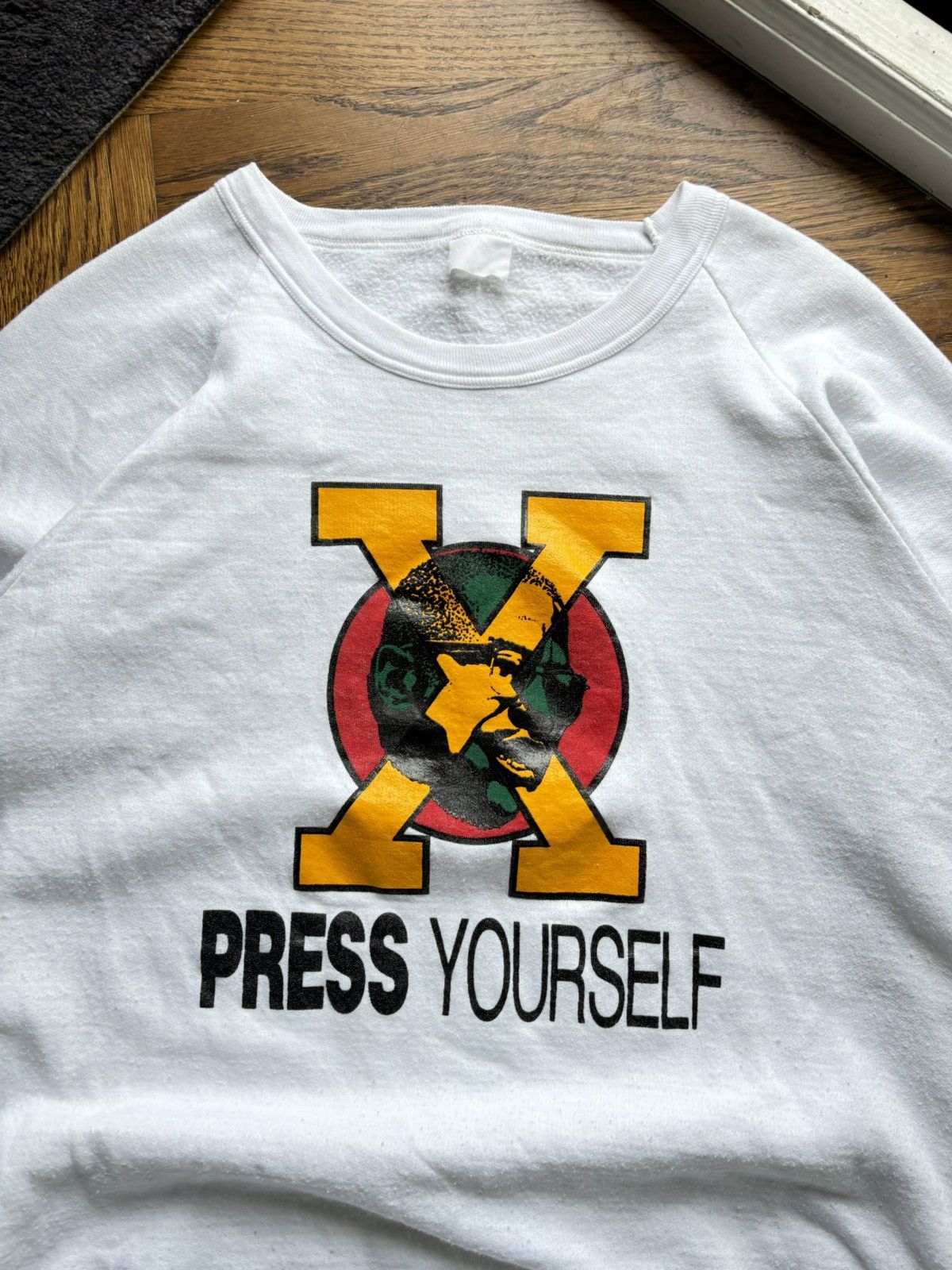 Rap Tees × Vintage Vintage Malcom X Xpress Yourself Crewneck Civil Rights 70s Size US M / EU 48-50 / 2 - 5 Thumbnail