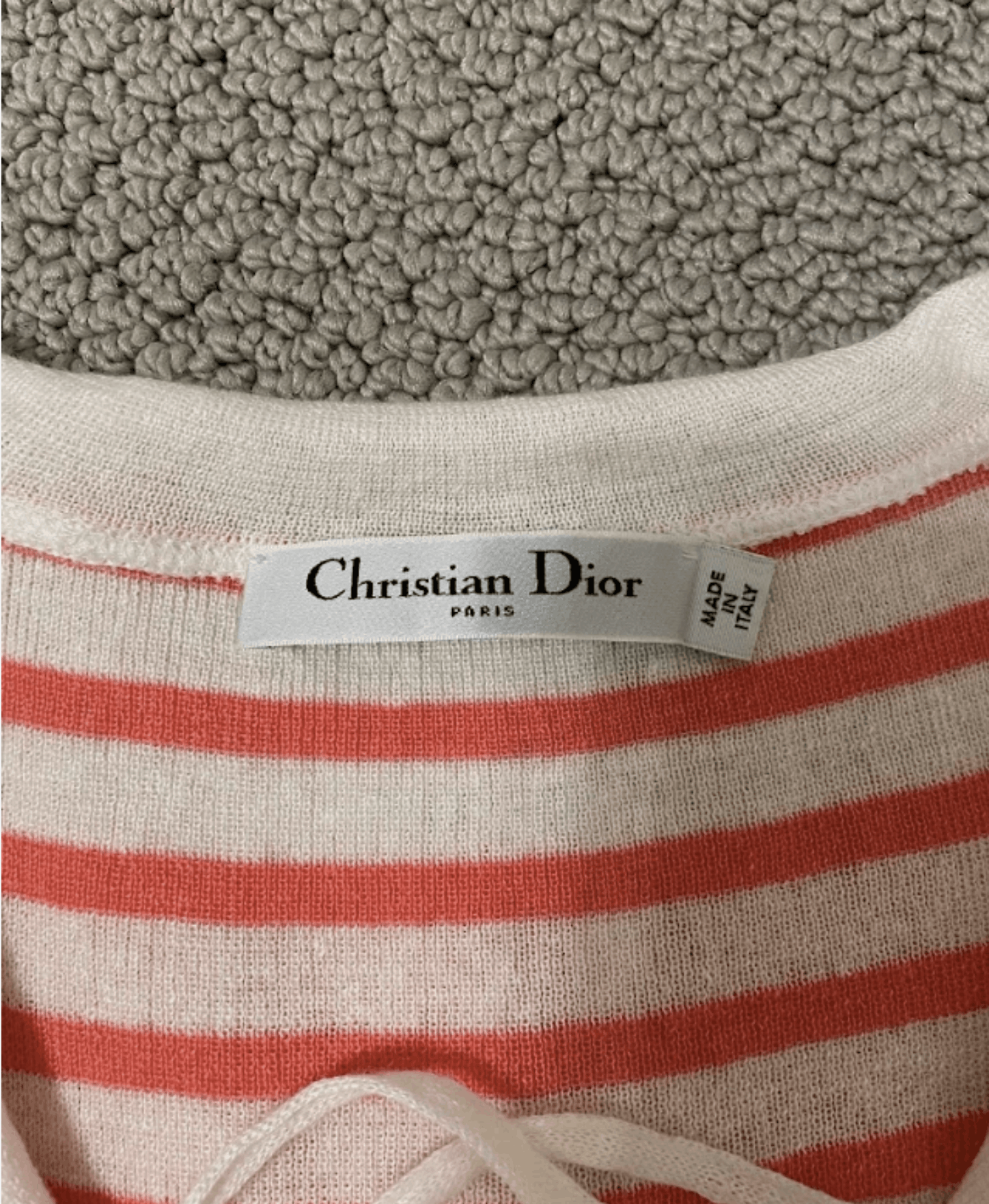 Dior Dior Mariniere Sweater White Pink Linen Cashmere size 2 Size XS / US 0-2 / IT 36-38 - 4 Thumbnail