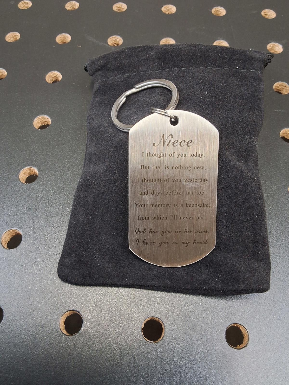 Other Heartfelt Memorial Keychain - Always Loved & Missed Size ONE SIZE - 2 Thumbnail
