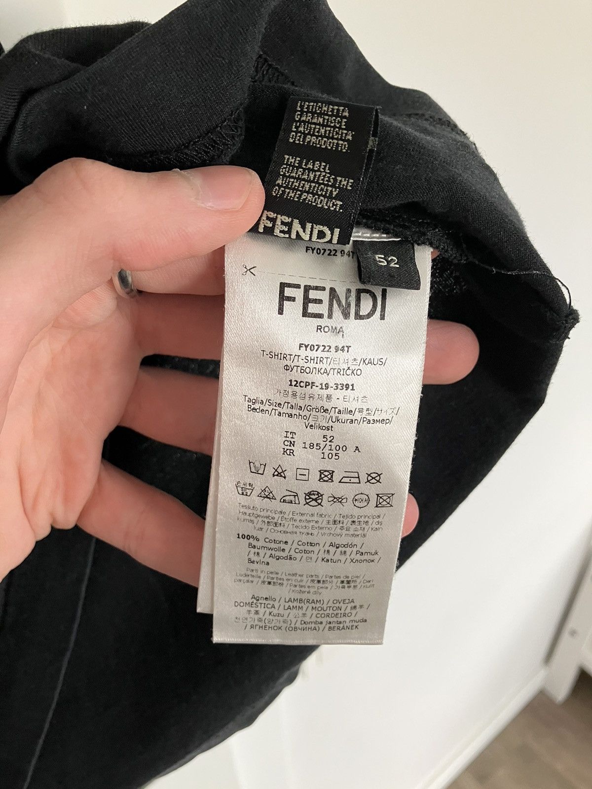 Fendi Fendi Bug Eye tee Size US L / EU 52-54 / 3 - 6 Thumbnail