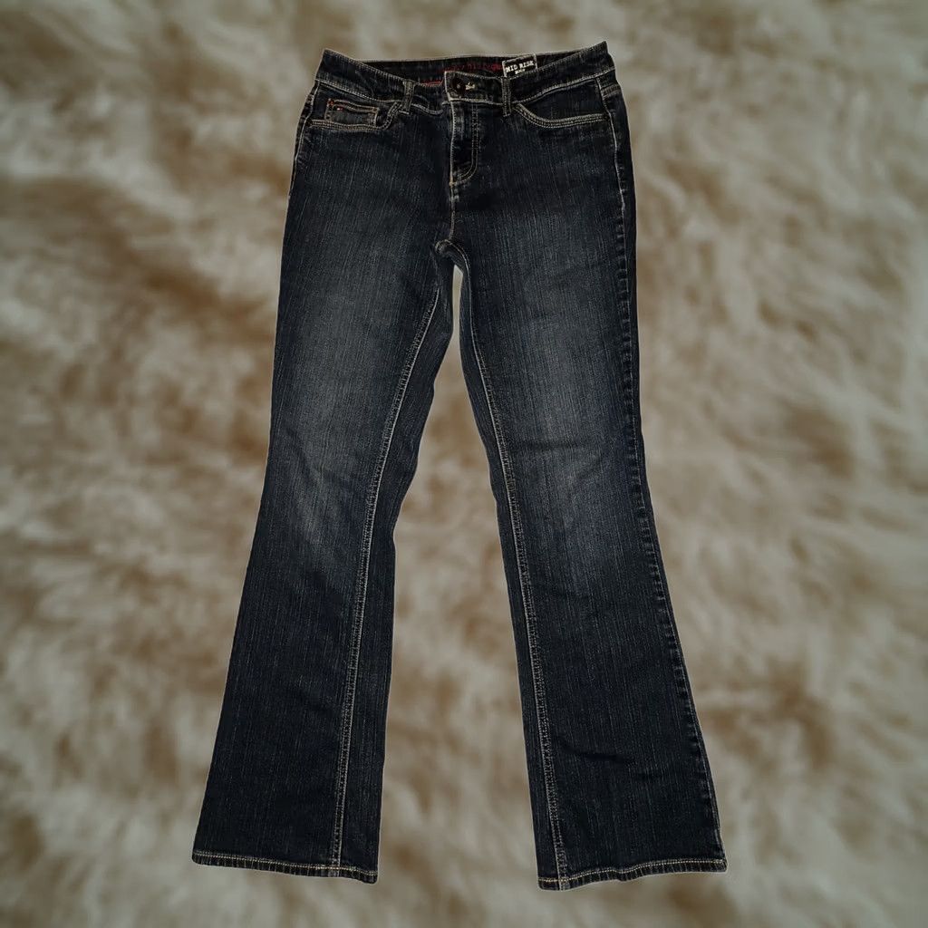 Tommy Hilfiger Tommy Hilfiger 90s Boot Cut Denim Jeans Women - Low Rise Size 10L - Dark Blue Size 32" / US 10 / IT 46 - 1 Thumbnail