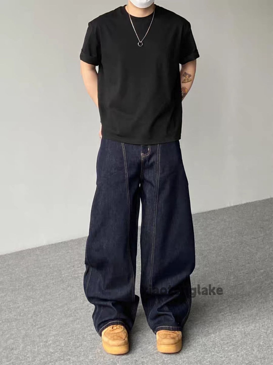 Jean Unisex outdoor utility loose baggy skate hiphop pants Size US 34 / EU 50 - 6 Thumbnail