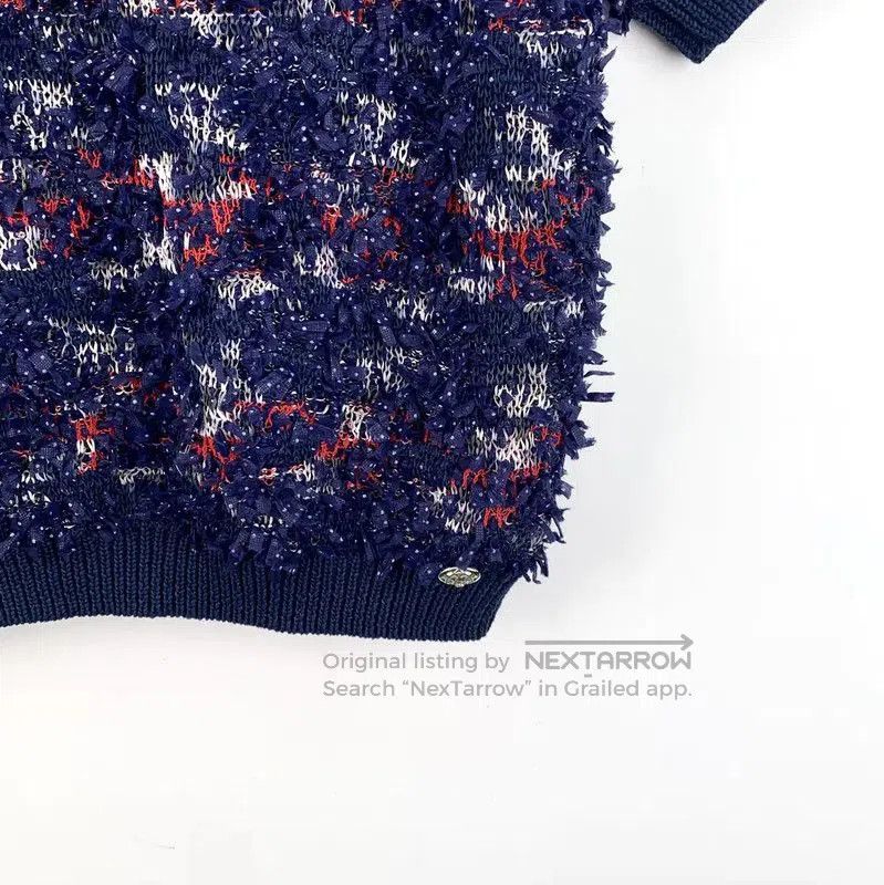 Chanel Chanel Navy Blue Cotton Women's T-Shirt . Size M / US 6-8 / IT 42-44 - 4 Thumbnail