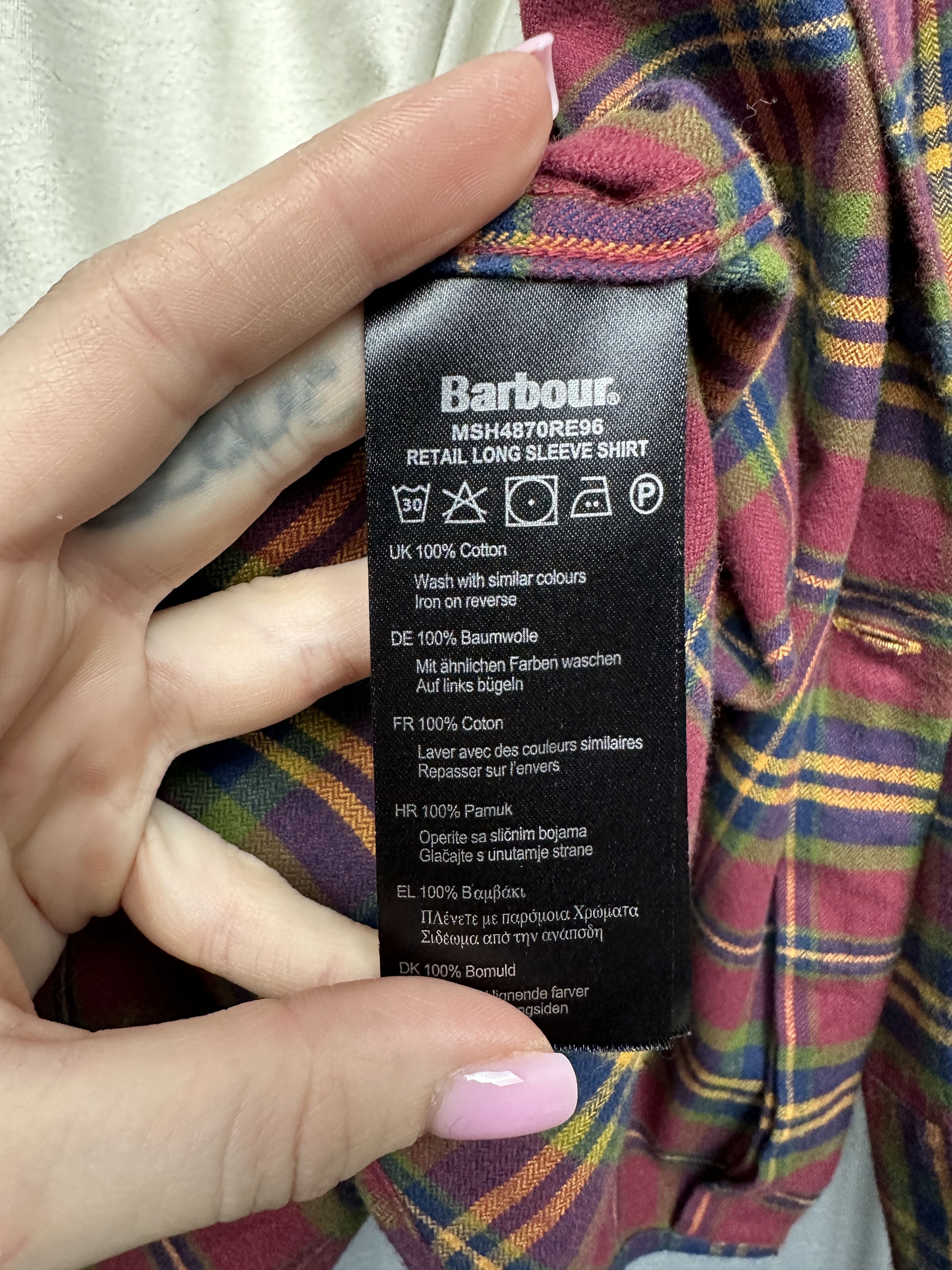Barbour Barbour Vintage Mens Retail Flannel Plaid Shirt Size US XXL / EU 58 / 5 - 6 Thumbnail
