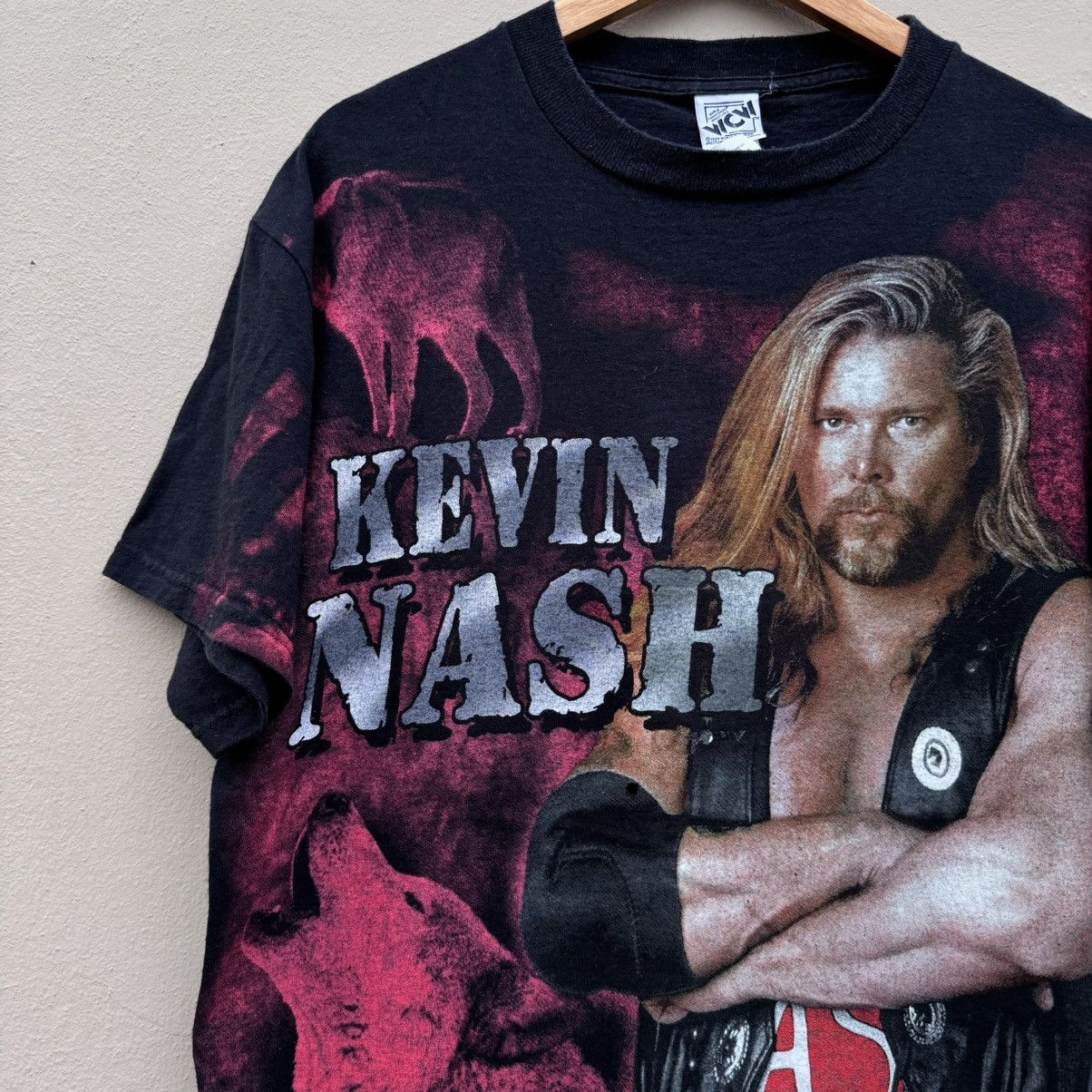 Vintage × WWE Vintage wwe wcw nwo kevin nash aop rare t shirt Size US L / EU 52-54 / 3 - 2 Thumbnail