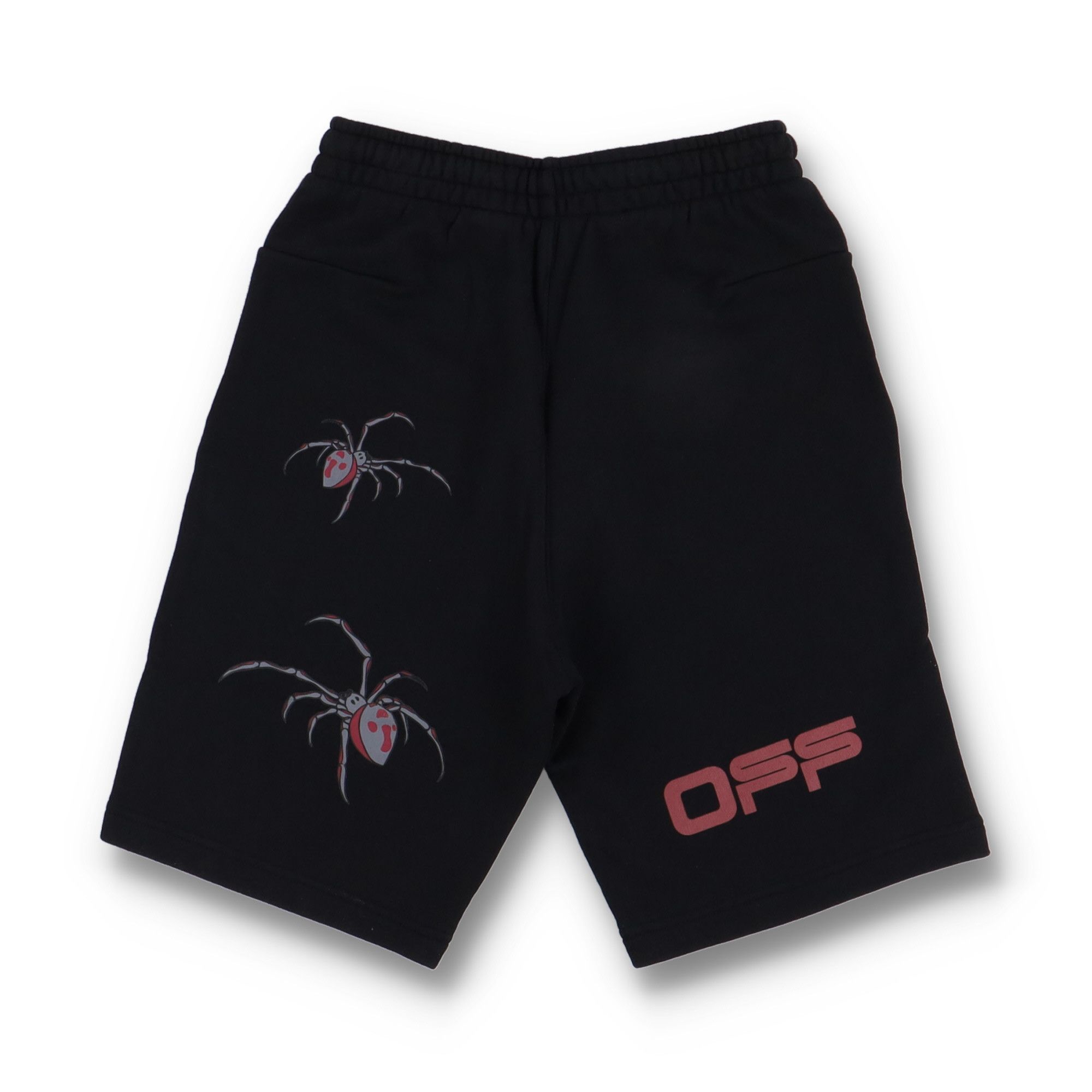 Off-White Black Arachno Spider Arrows Logo Sweatshorts Size 28" / US 6 / IT 42 - 7 Thumbnail