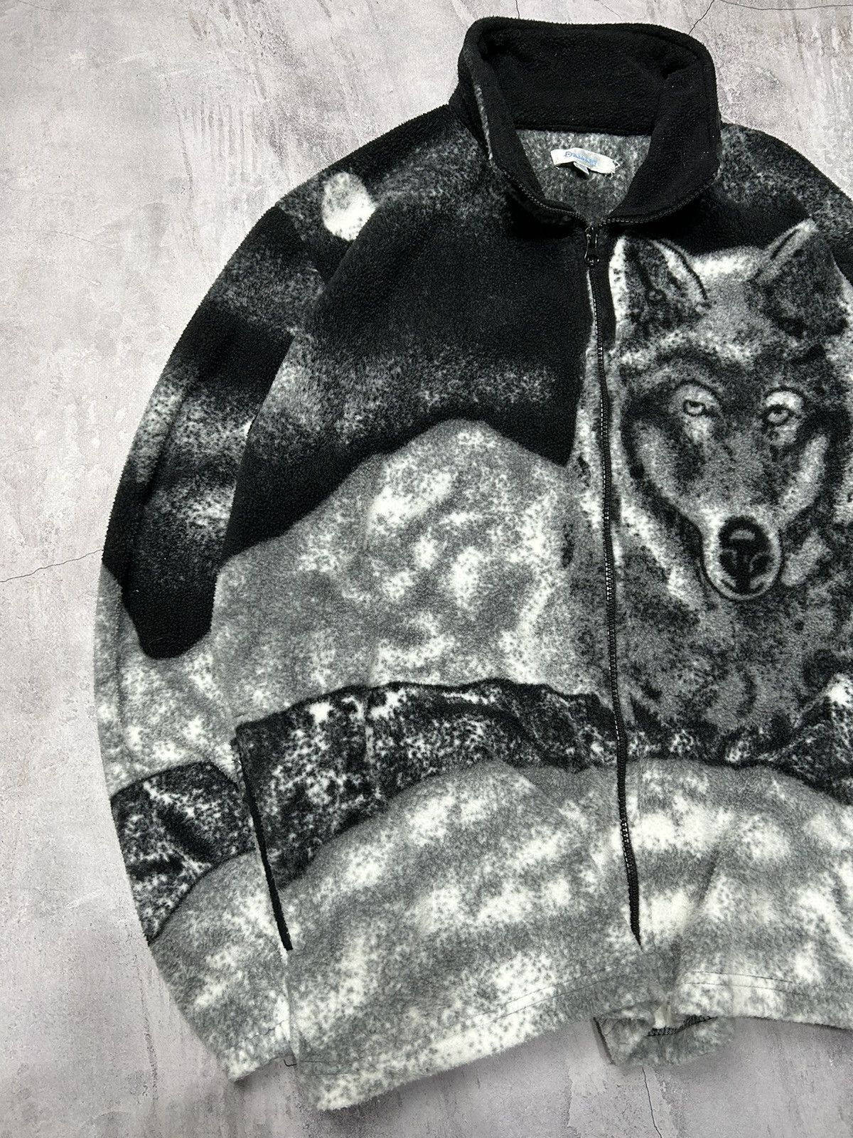 The Mountain Vintage Light Jacket Wolf Fleece Windbreakers Zip 90s Size US M / EU 48-50 / 2 - 2 Thumbnail