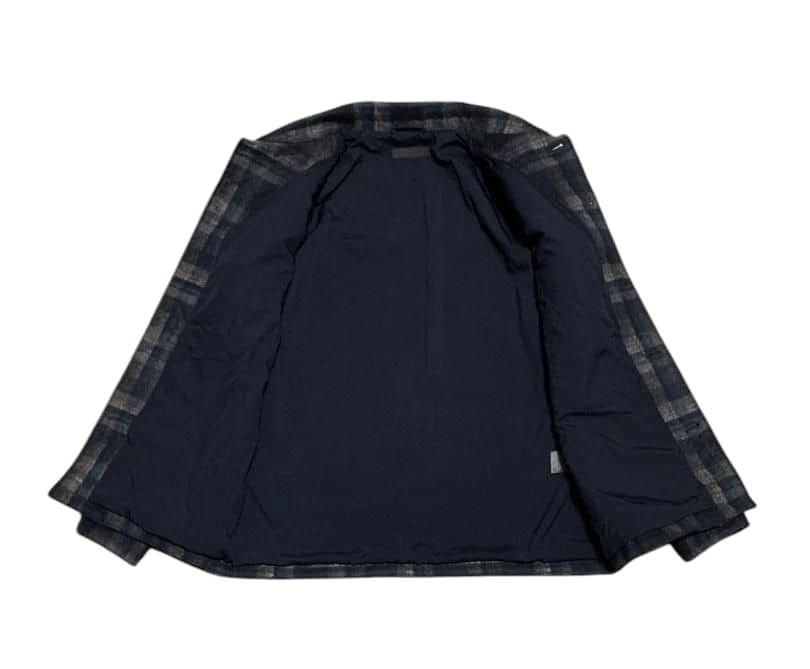 Japanese Brand Vintage Uniqlo Shadow Plaid Wool Flannel Shirt Jacket Size US L / EU 52-54 / 3 - 5 Thumbnail