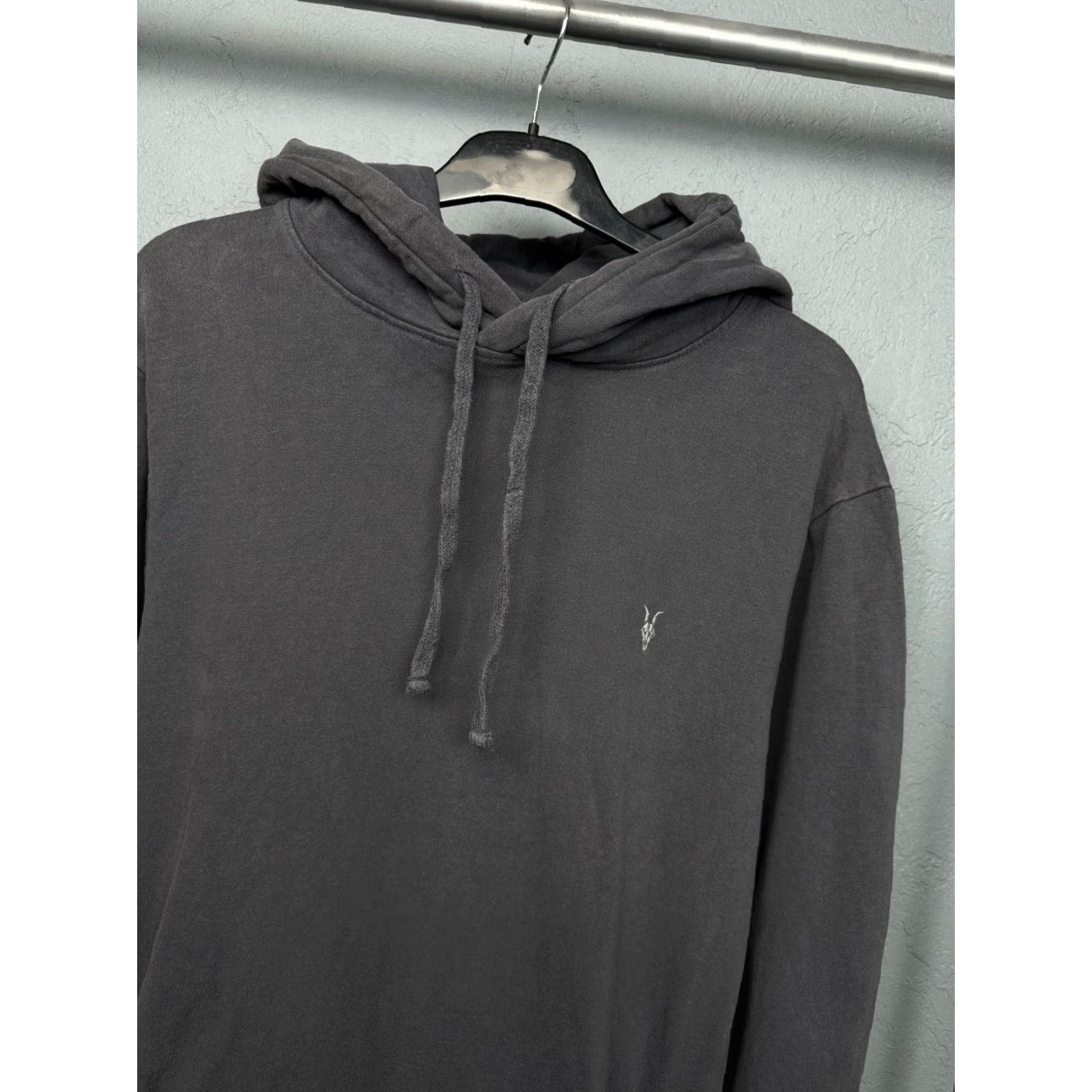Allsaints AllSaints Aven OTH Hoodie Mens XS Gray Cotton Logo Pullover Hooded Size US XS / EU 42 / 0 - 2 Thumbnail