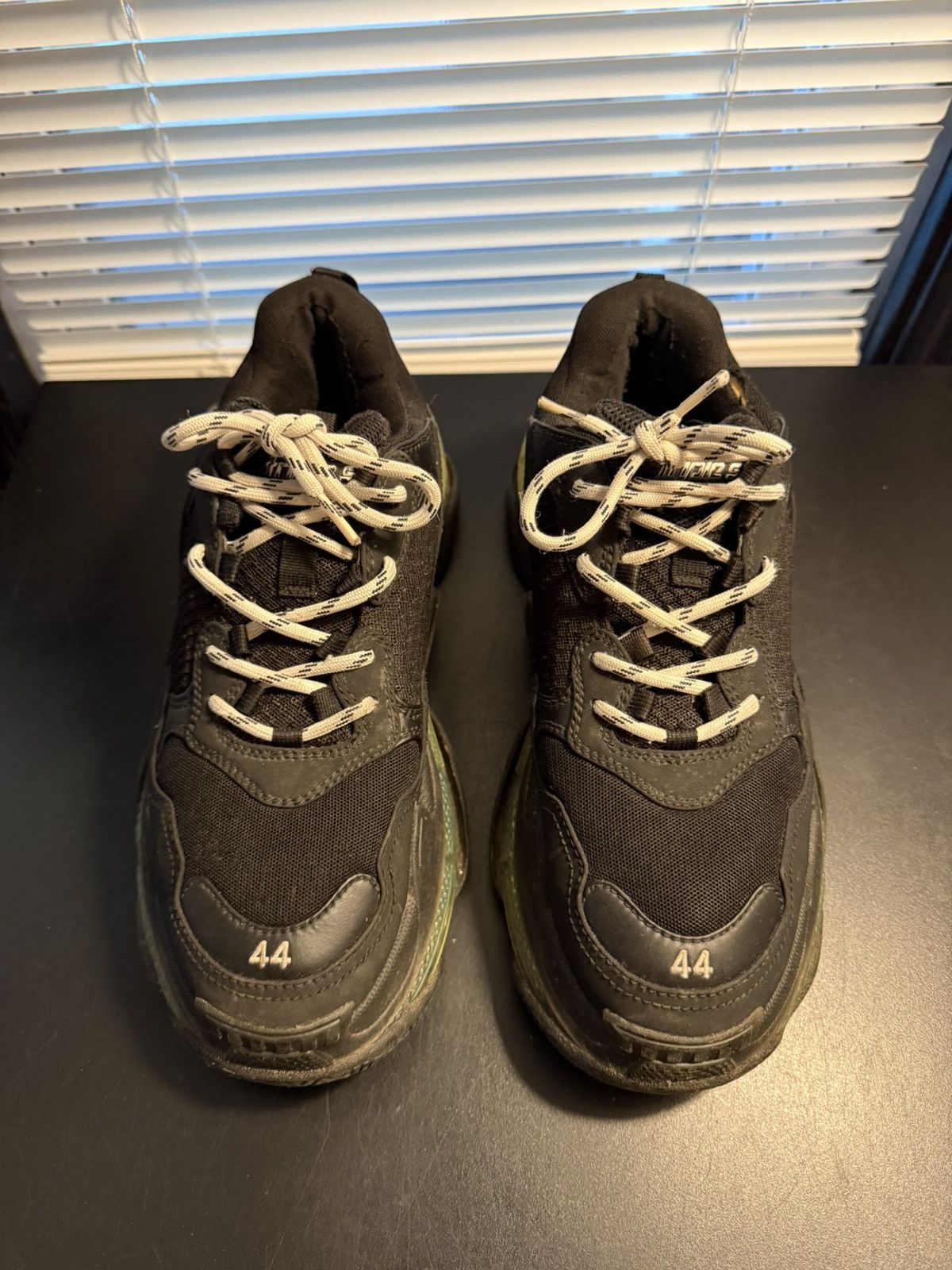 Balenciaga Balenciaga Triple S Black Green Sole Size 11 US / 44 EU Size US 11 / EU 44 - 2 Thumbnail