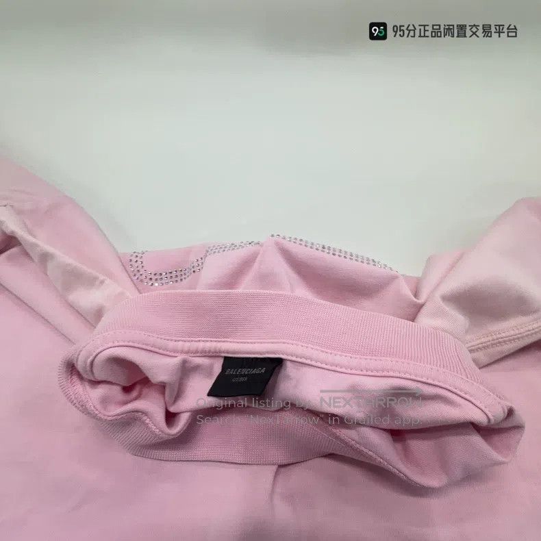 Balenciaga Balenciaga Solid color crystal round neck sweatshirt Size US XS / EU 42 / 0 - 8 Thumbnail