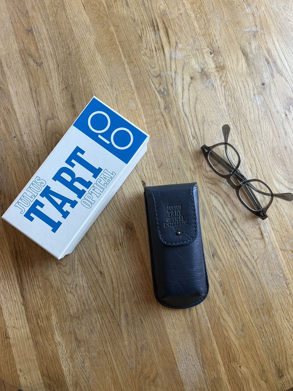image of Tart Optical Julius Tart Zeiss Glasses Made In Japan in Grey, Men's (Size 44)