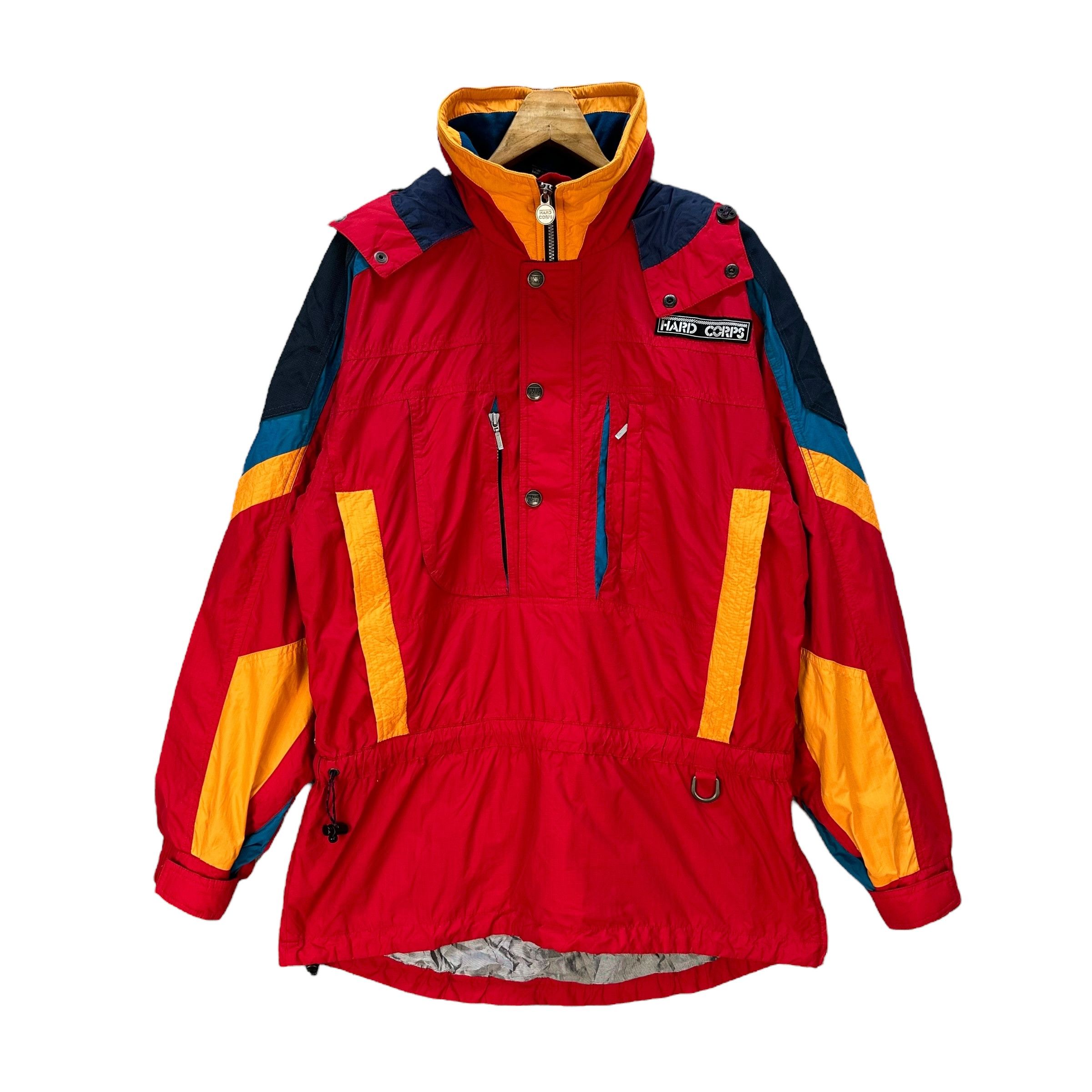 Vintage HARDY CORPS SOLO Snow Mountain Hiking Hooded Jacket A80-1917 Size US L / EU 52-54 / 3 - 1 Thumbnail