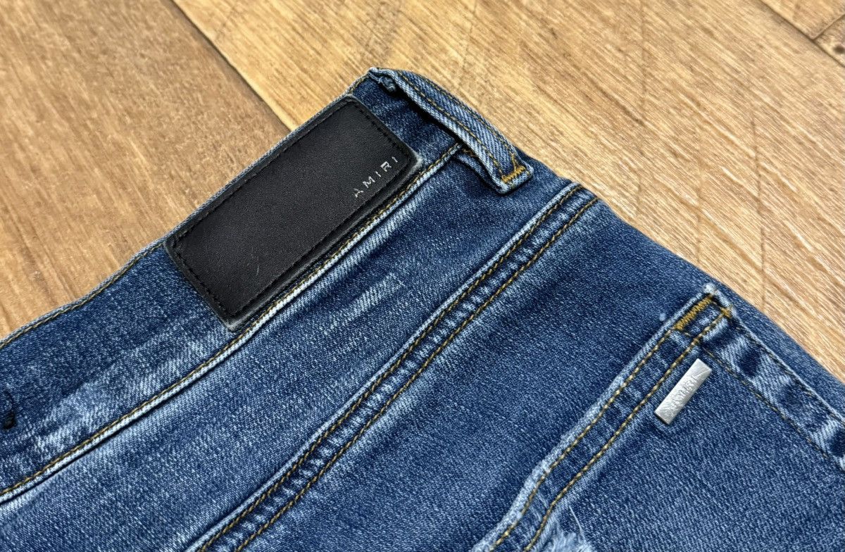 Amiri Amiri Blue Ripped Jeans Denim Pants Size US 32 / EU 48 - 15 Thumbnail