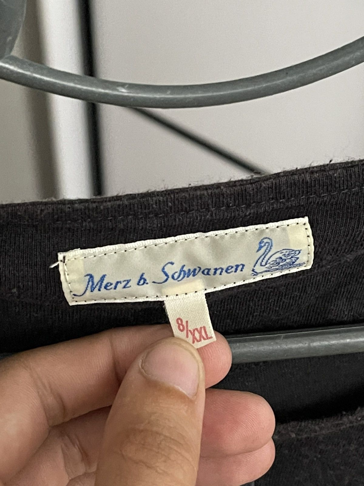 Merz B. Schwanen Merz B Schwanen Henley Loopwheeled T-Shirt Tee Size US XXL / EU 58 / 5 - 7 Thumbnail