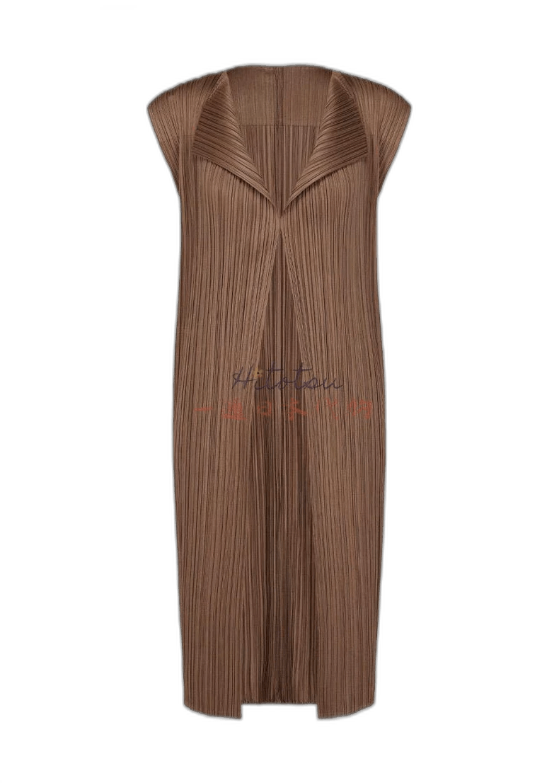 Issey Miyake Issey Miyake Long Cardigan Vest in Chocolate-yf Size US M / EU 48-50 / 2 - 1 Thumbnail