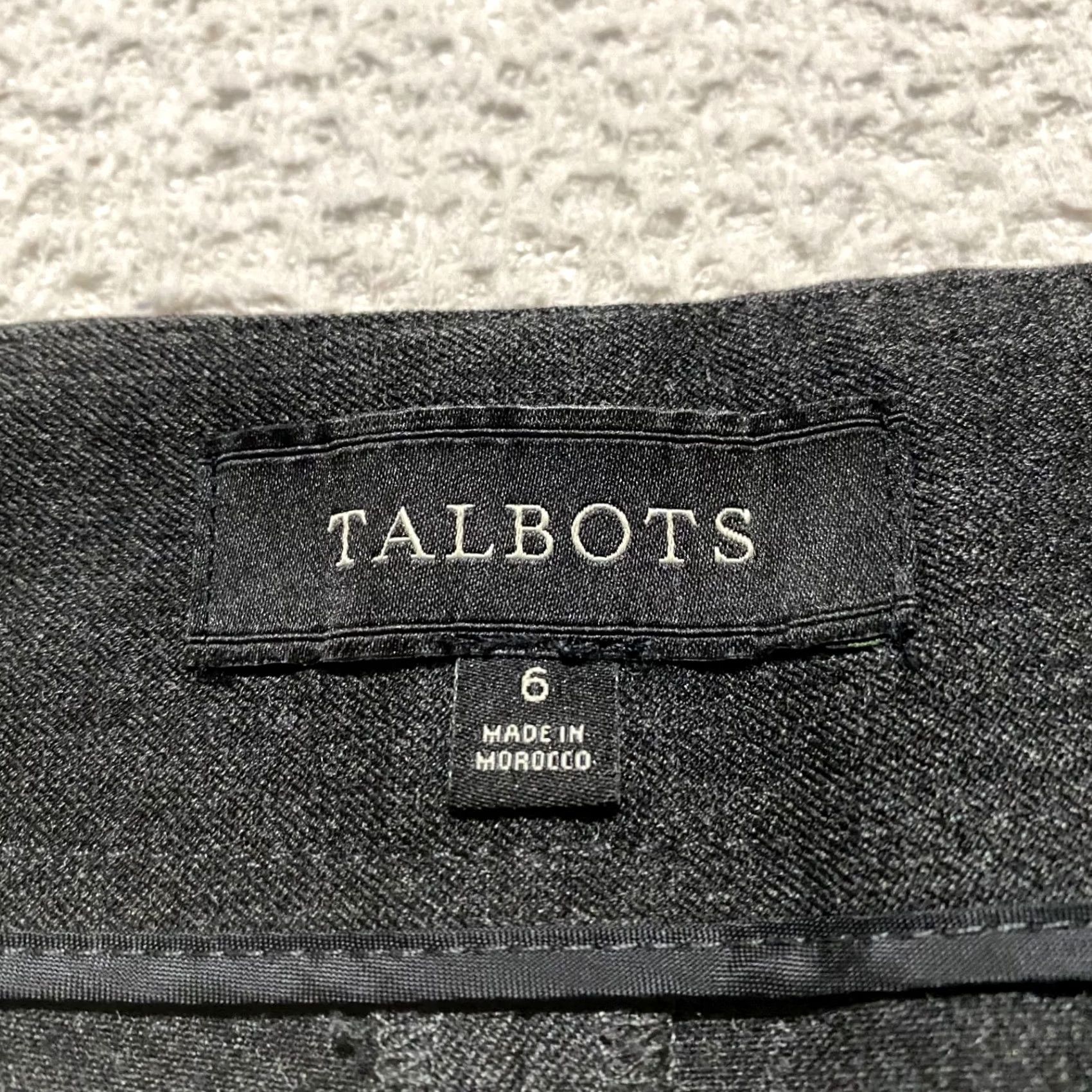 Talbots Talbots Womens Pants sz 6 Gray Straight Office Business High Rise Dress Pants Size 28" / US 6 / IT 42 - 3 Thumbnail