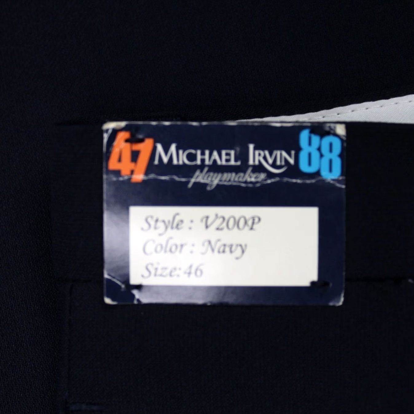 Vintage Michael Irvin Playmaker Pants Mens 46 Blue Pleated Rayon/Poly NWT 31" Inseam Dress Pants Straight Vintage No Size US 30 / EU 46 - 3 Thumbnail