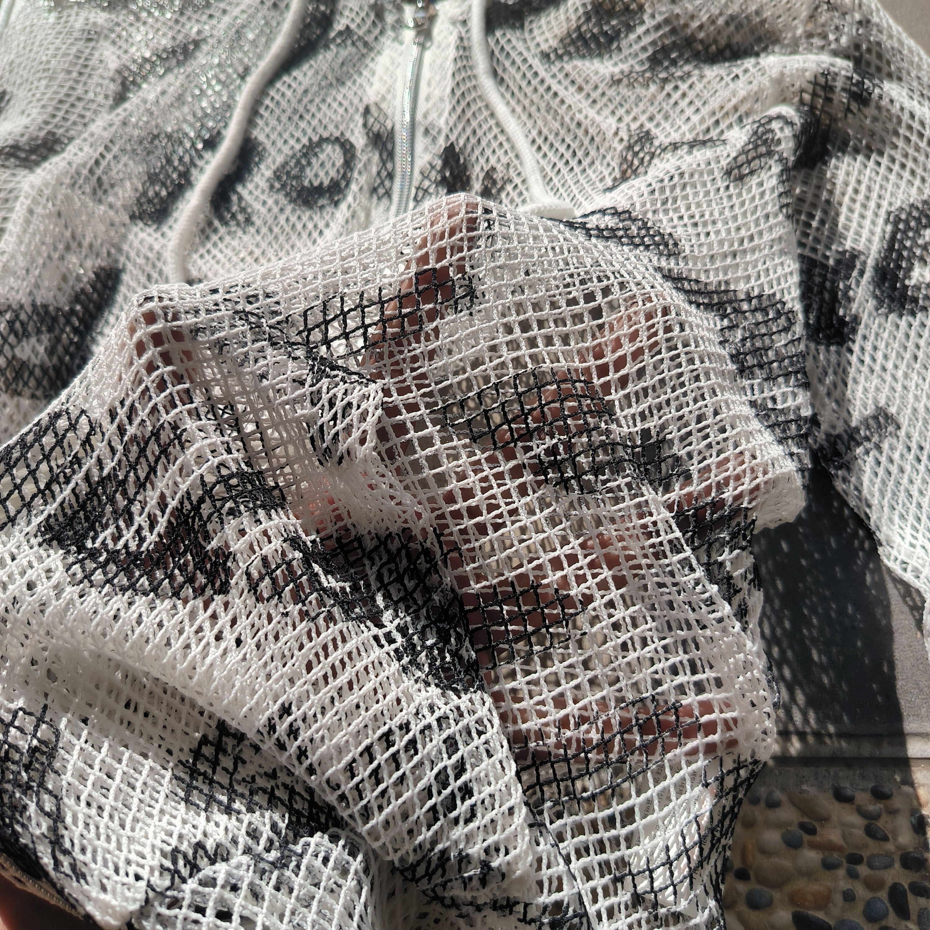Japanese Brand Vintage 2000s Ask Enquired Fishnet Jacket Size US S / EU 44-46 / 1 - 3 Thumbnail
