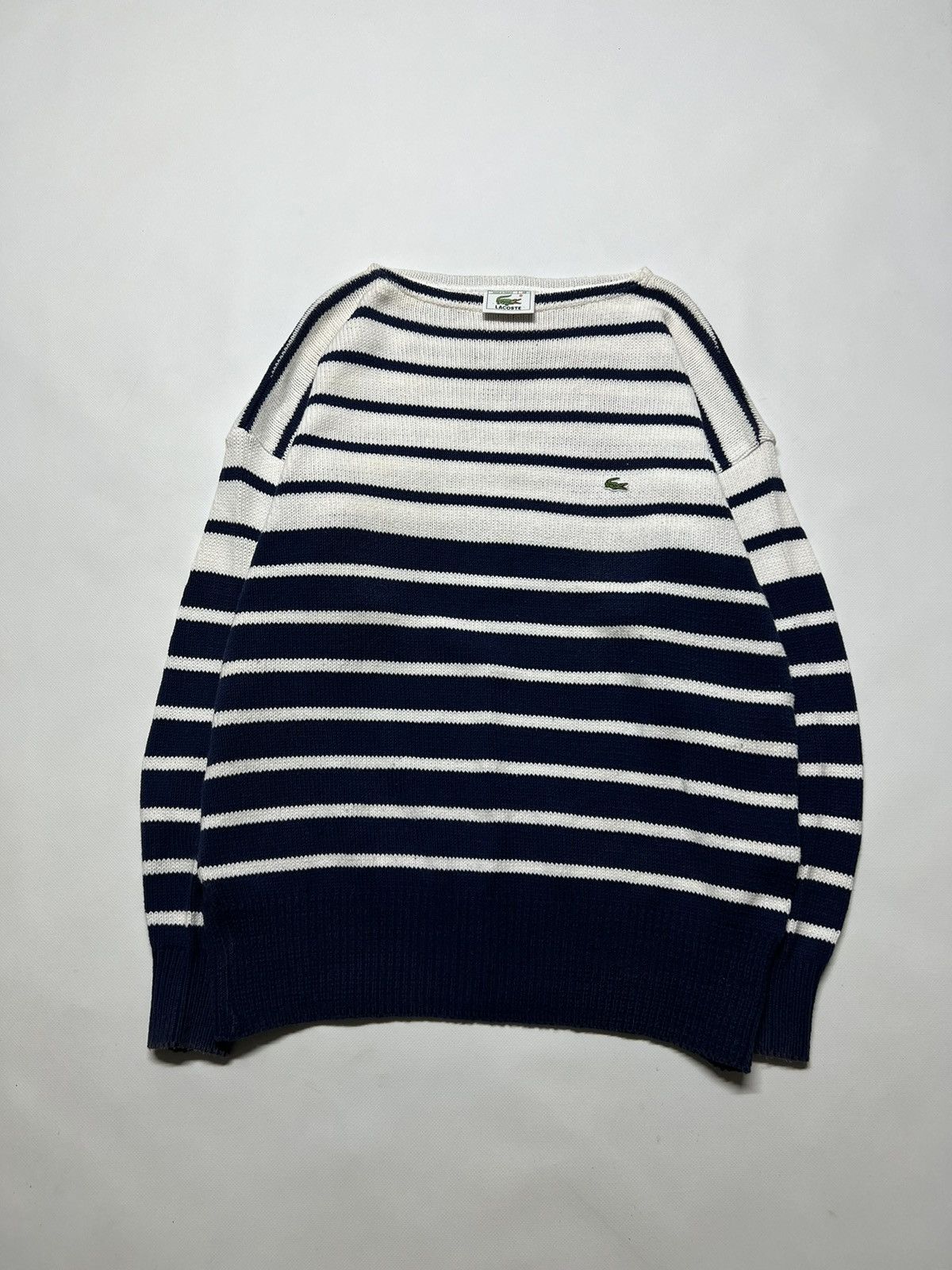 Lacoste × Vintage Vintage Y2k Lacoste Striped Oversized Sweater 90’s Size US M / EU 48-50 / 2 - 1 Thumbnail