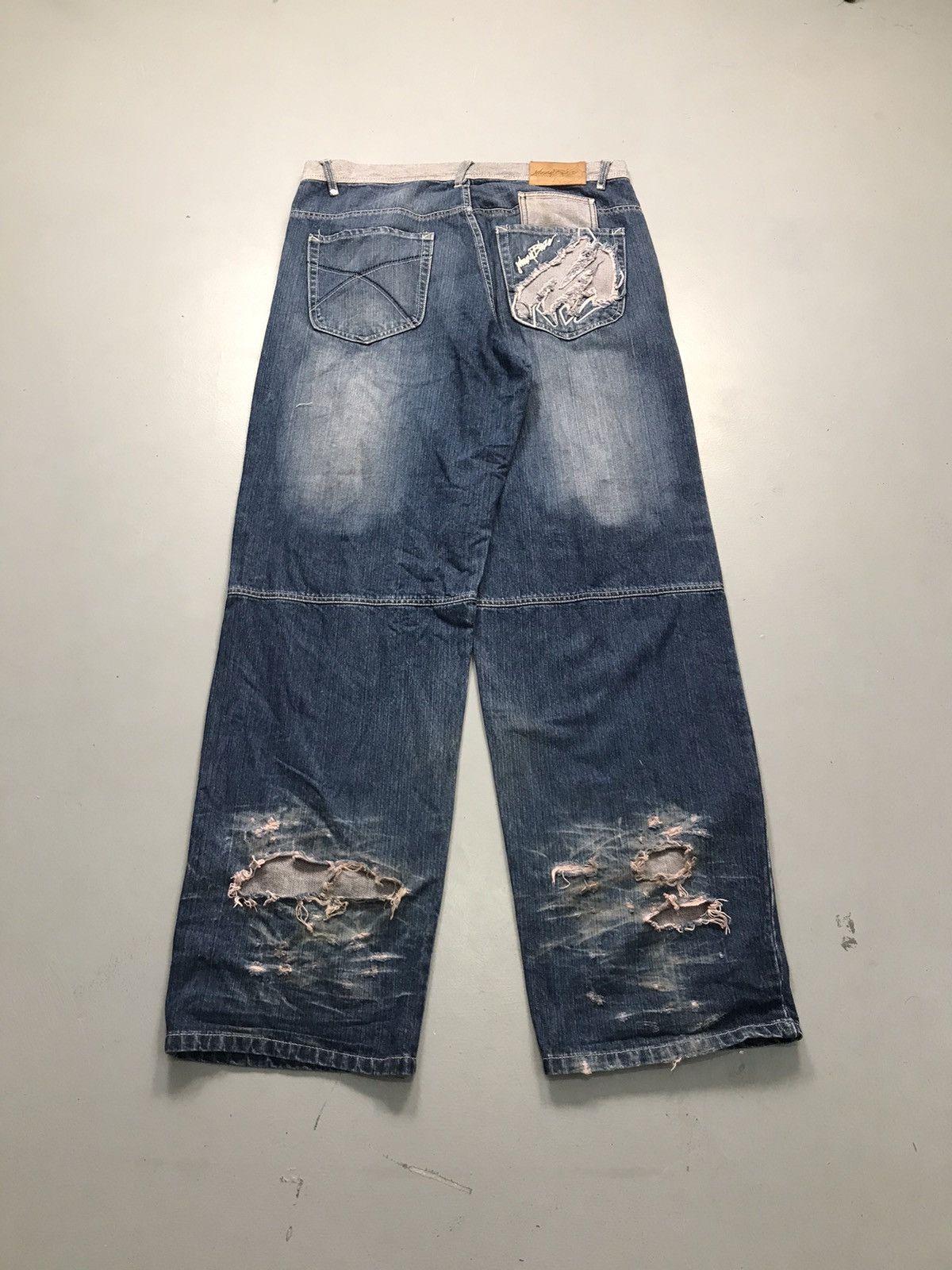 JNCO Vintage johnny blaze embroidered denim Size US 36 / EU 52 - 1 Thumbnail