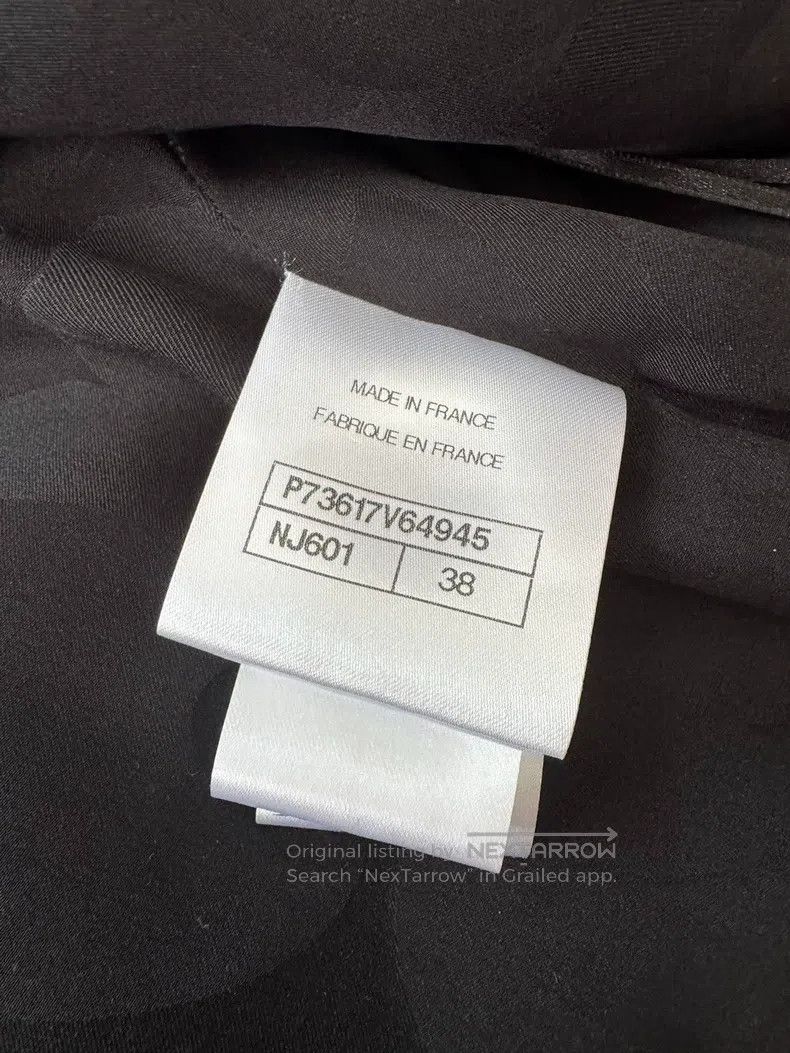 Chanel Chanel Black and gray plaid four-pocket tweed long vest Size XS / US 0-2 / IT 36-38 - 5 Thumbnail