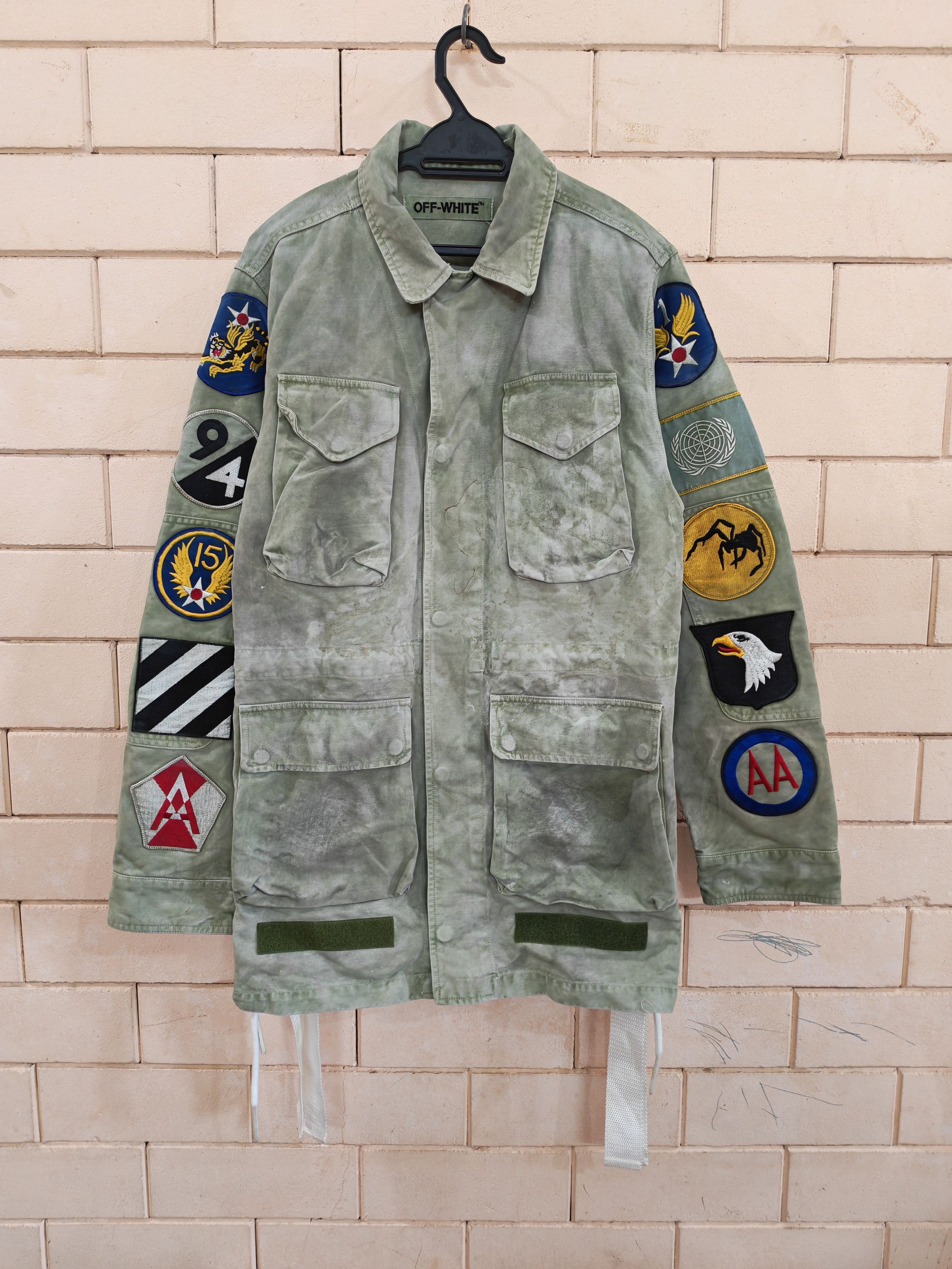 Off-White Off White Patches Field Military Jacket Size US XS / EU 42 / 0 - 1 Thumbnail