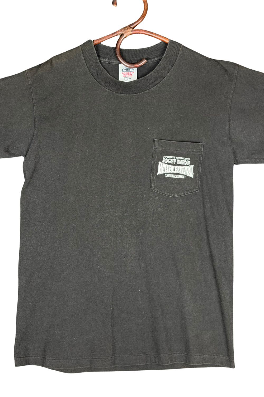 Vintage Vintage 1991 Boggy Bayou Mullet Festival Graphic Oneita Size US L / EU 52-54 / 3 - 9 Thumbnail